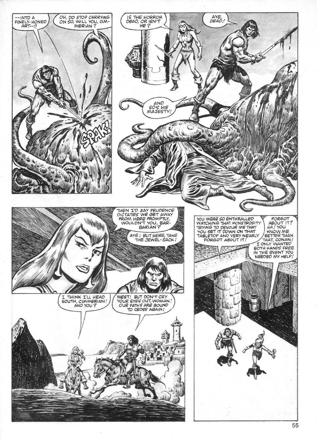 Read online The Savage Sword Of Conan comic -  Issue #95 - 55