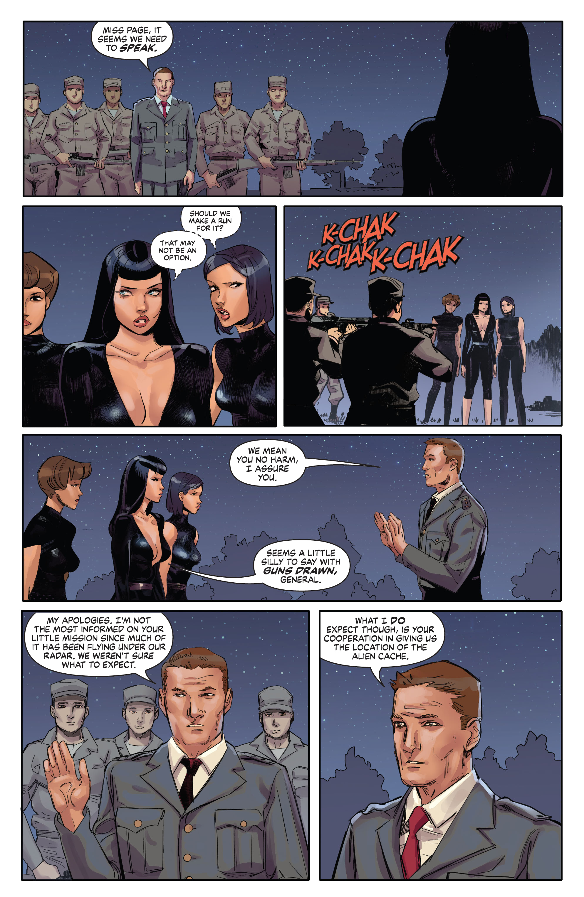 Read online Bettie Page: The Alien Agenda comic -  Issue #5 - 16