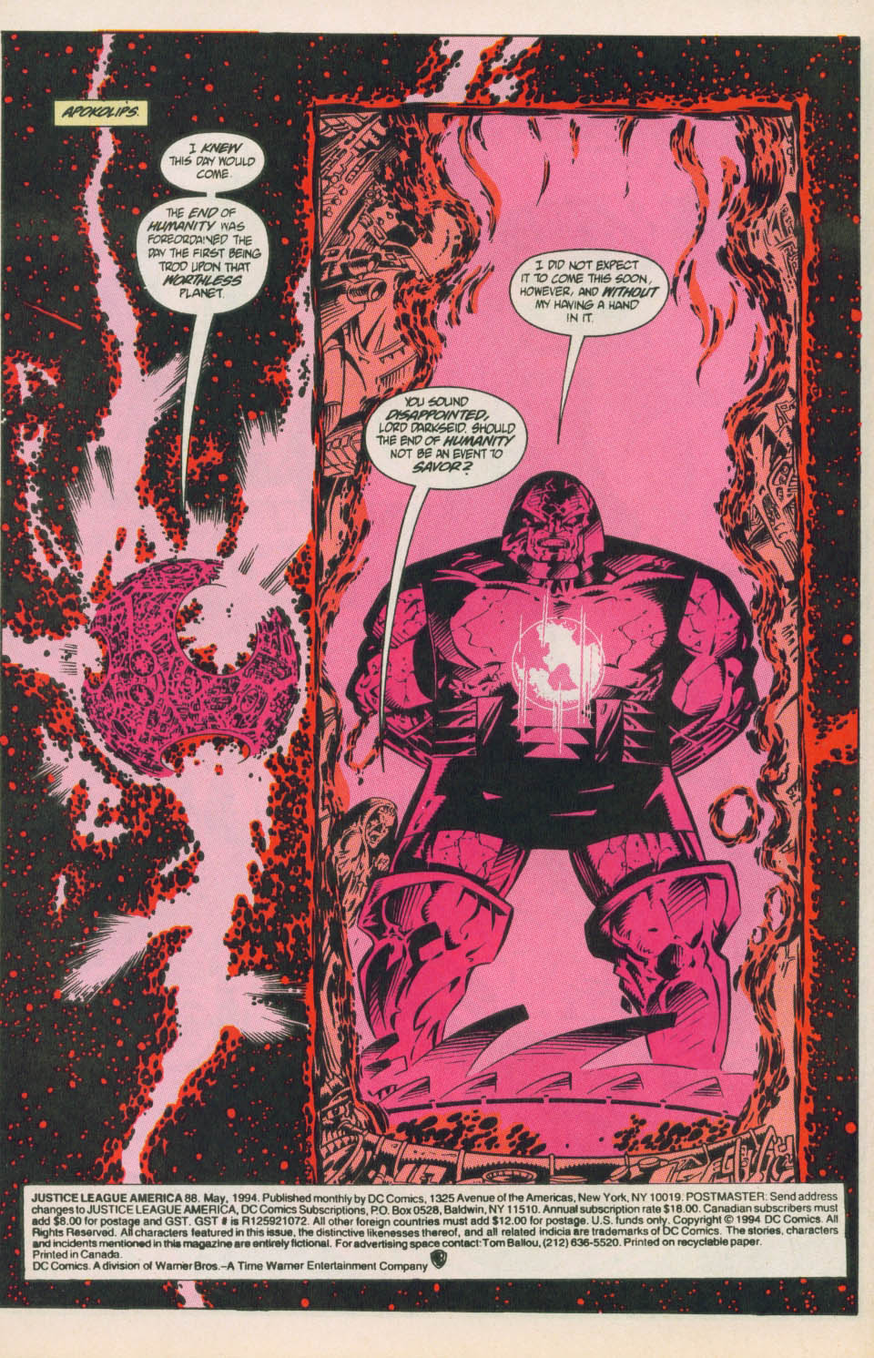 Read online Justice League America comic -  Issue #88 - 2