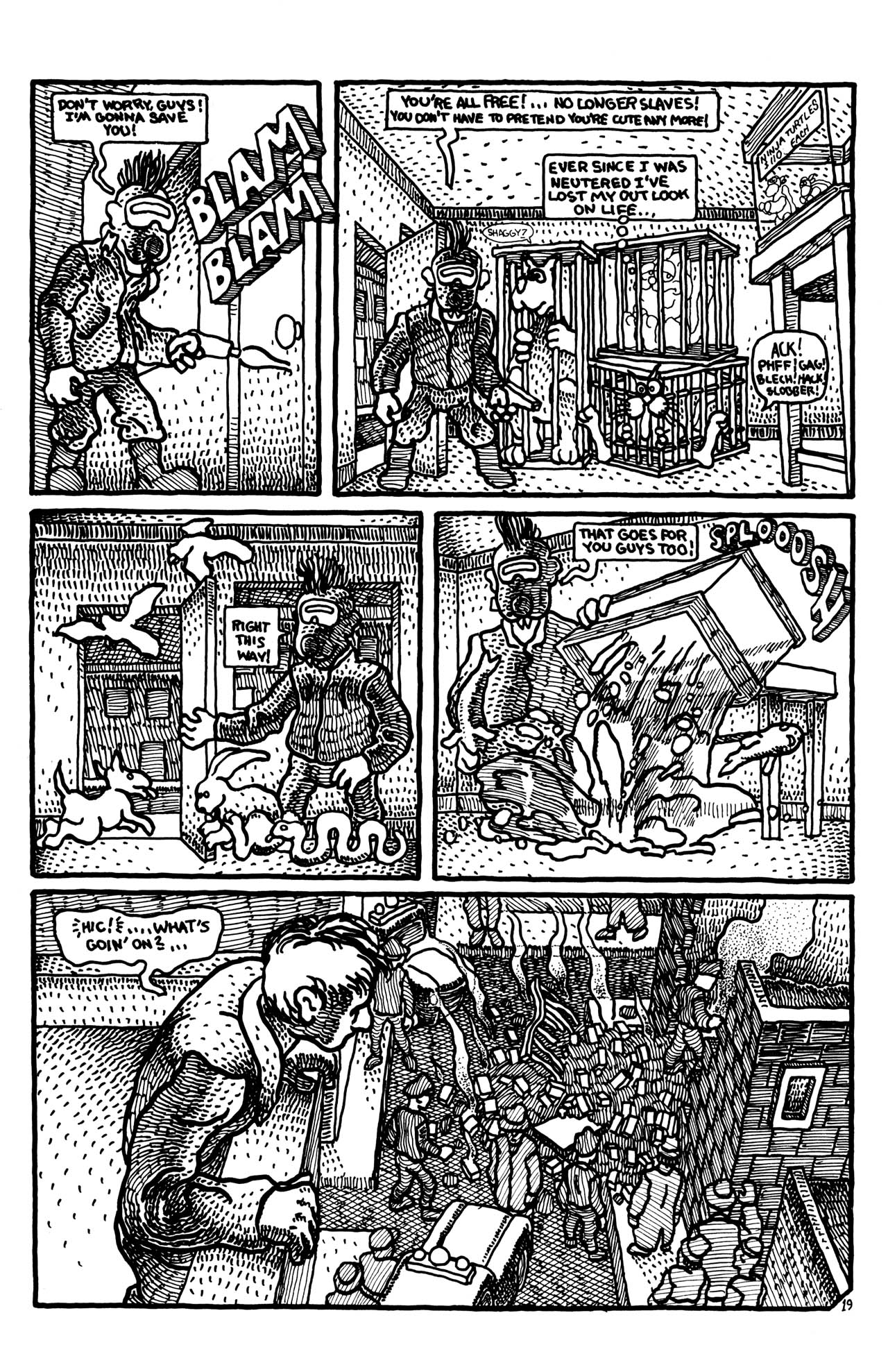 Read online Adolescent Radioactive Black Belt Hamsters comic -  Issue #2 - 21