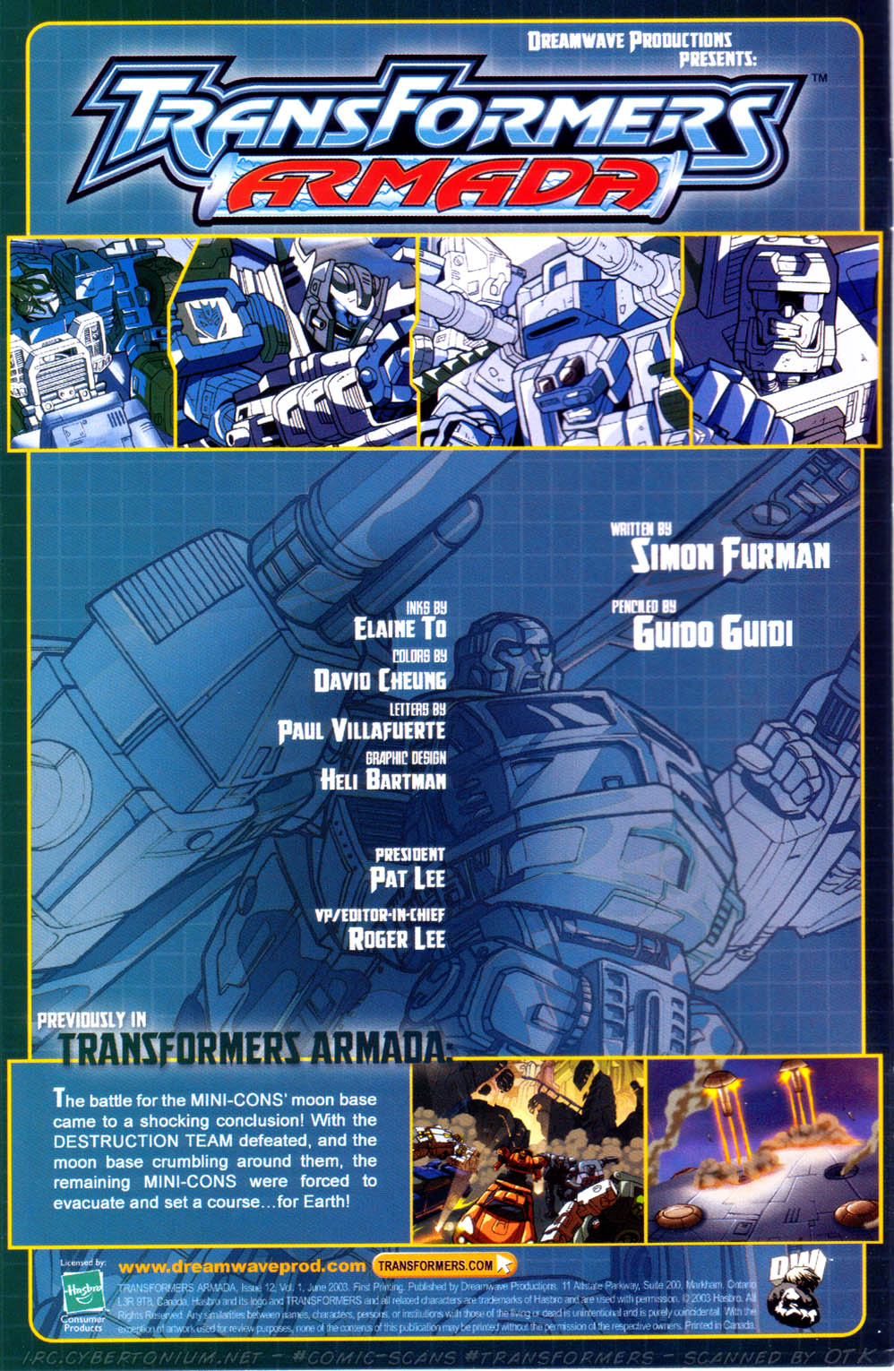 Read online Transformers Armada comic -  Issue #12 - 2