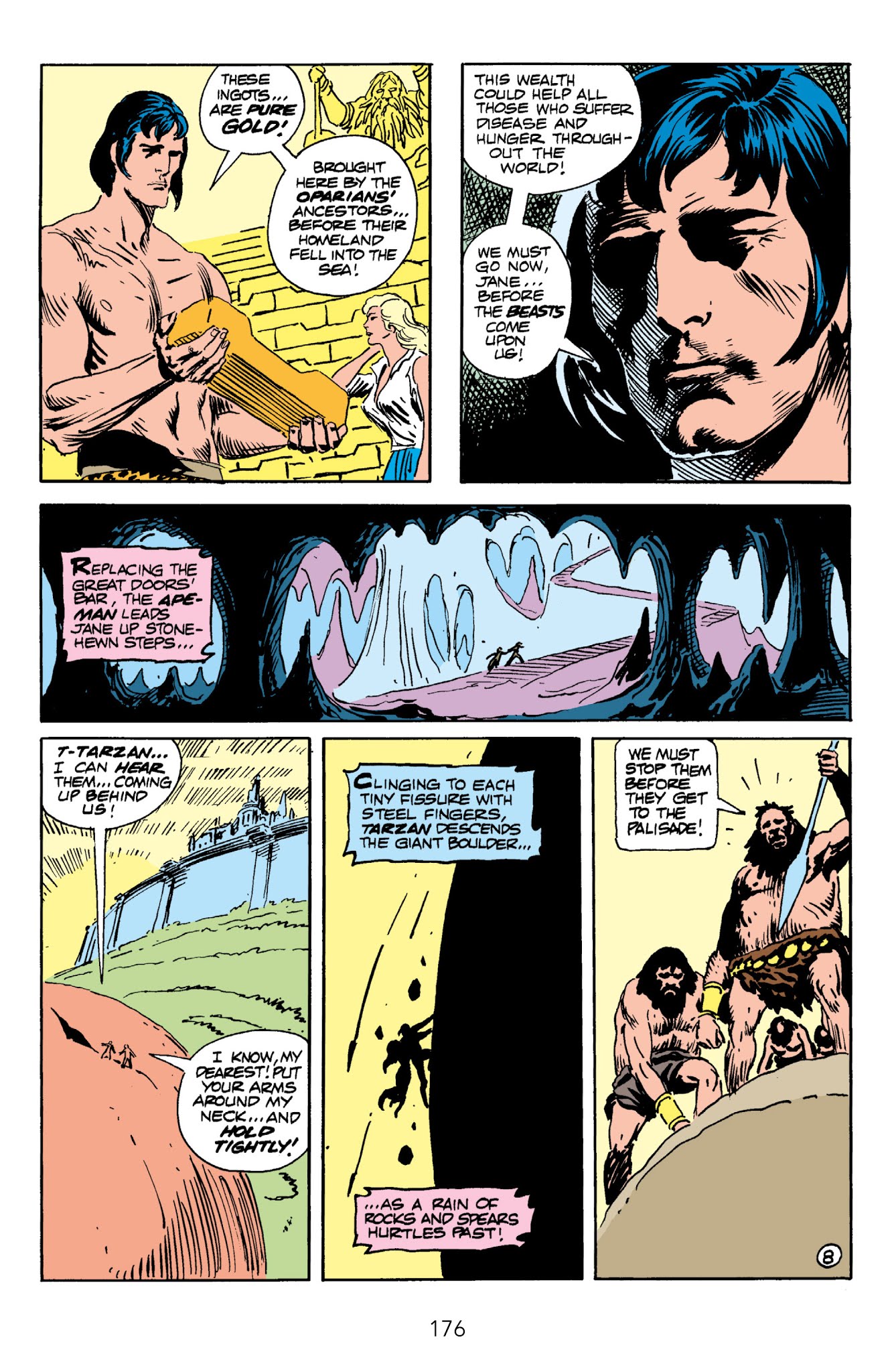 Read online Edgar Rice Burroughs' Tarzan The Joe Kubert Years comic -  Issue # TPB 2 (Part 2) - 70