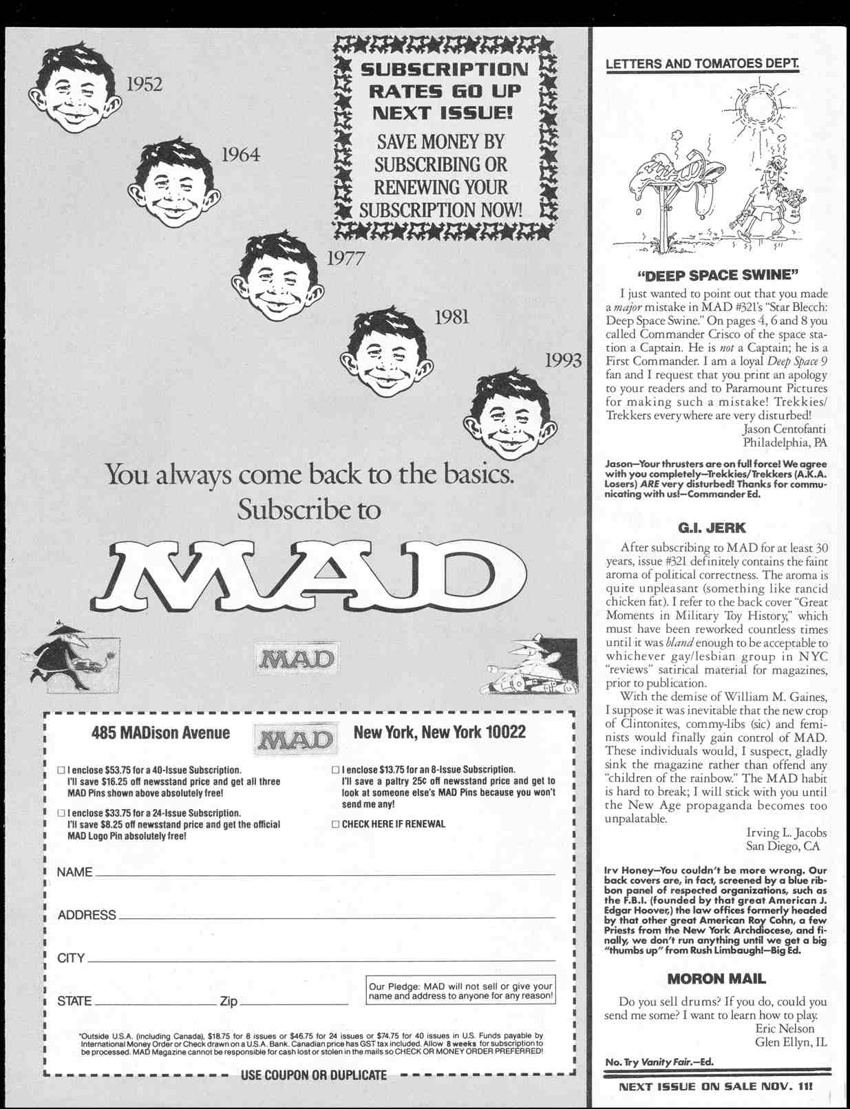 Read online MAD comic -  Issue #323 - 5