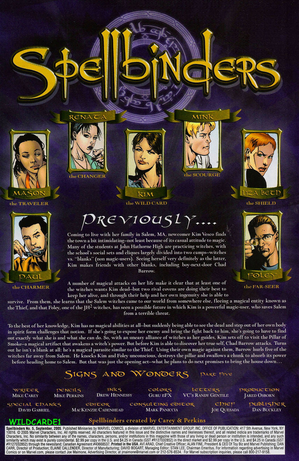 Read online Spellbinders comic -  Issue #5 - 2