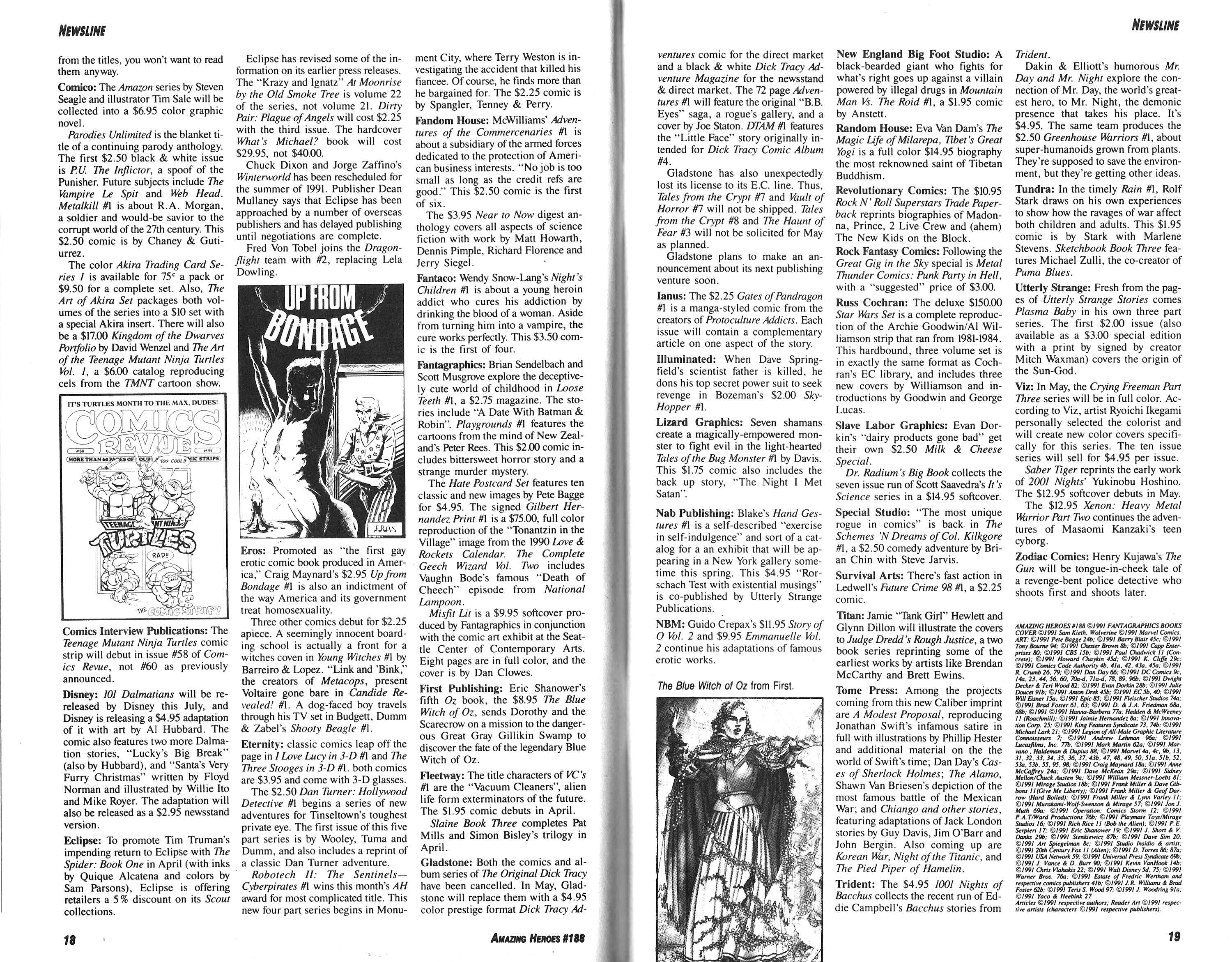 Read online Amazing Heroes comic -  Issue #188 - 10