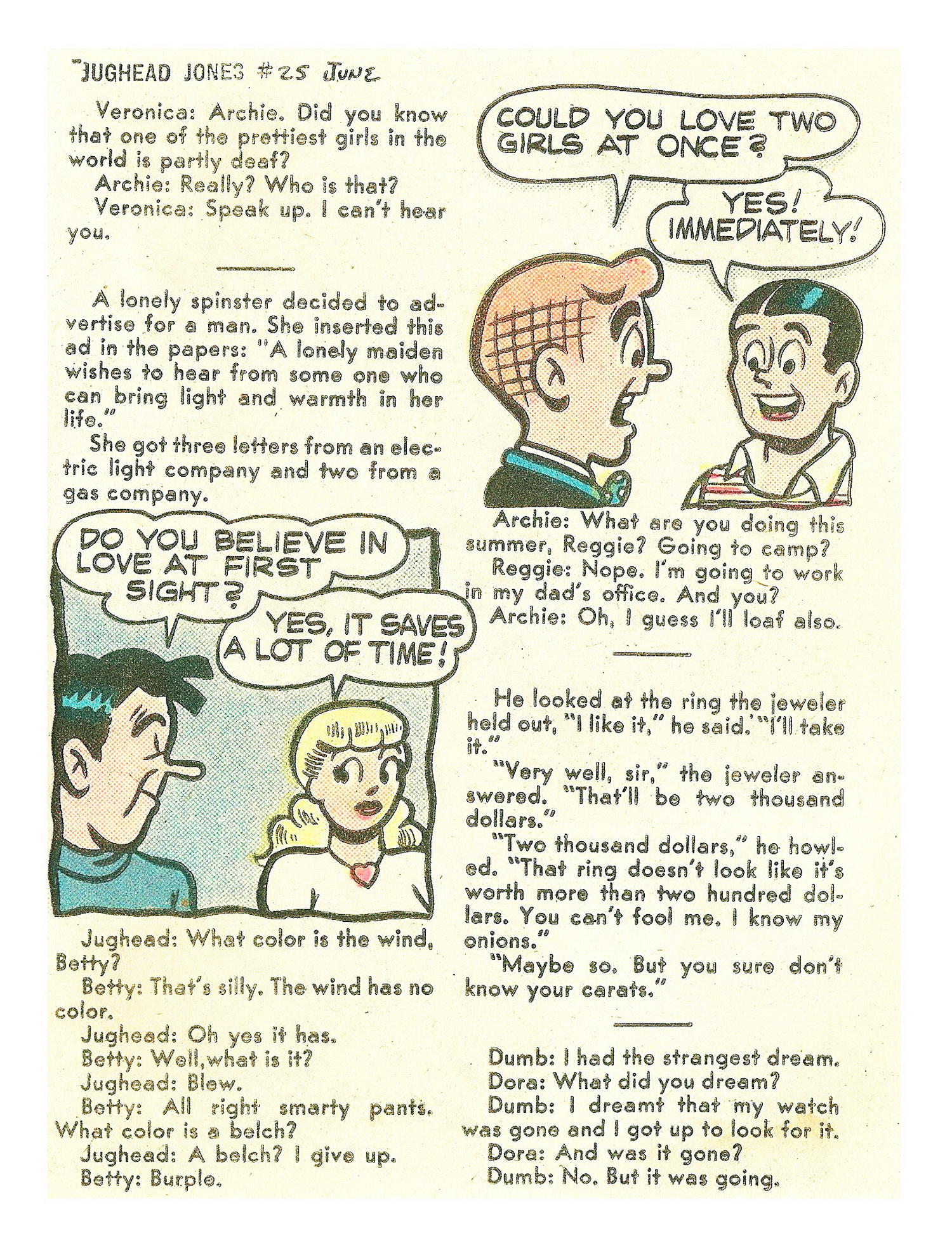 Read online Jughead Jones Comics Digest comic -  Issue #25 - 71