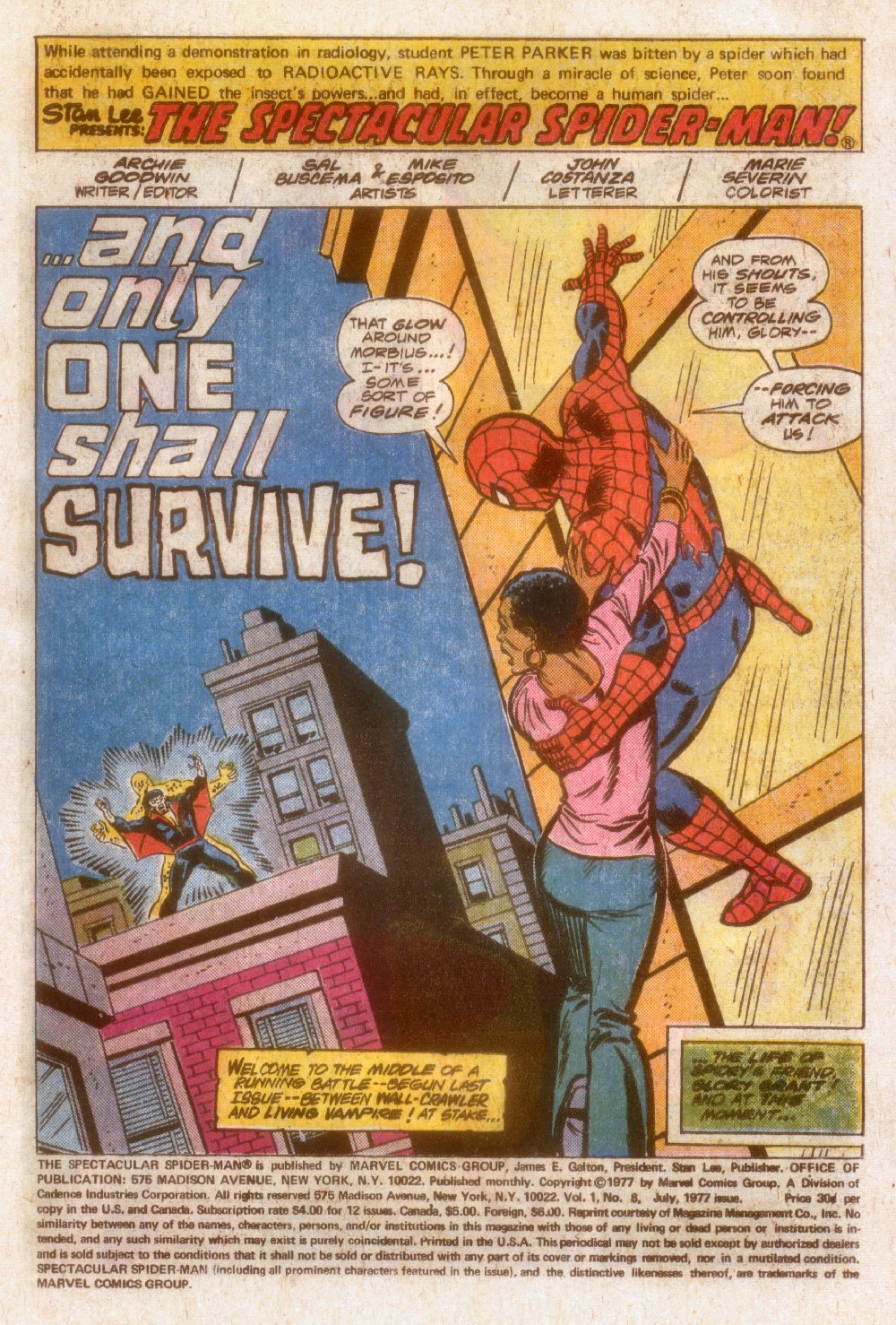 Read online The Spectacular Spider-Man (1976) comic -  Issue #8 - 2