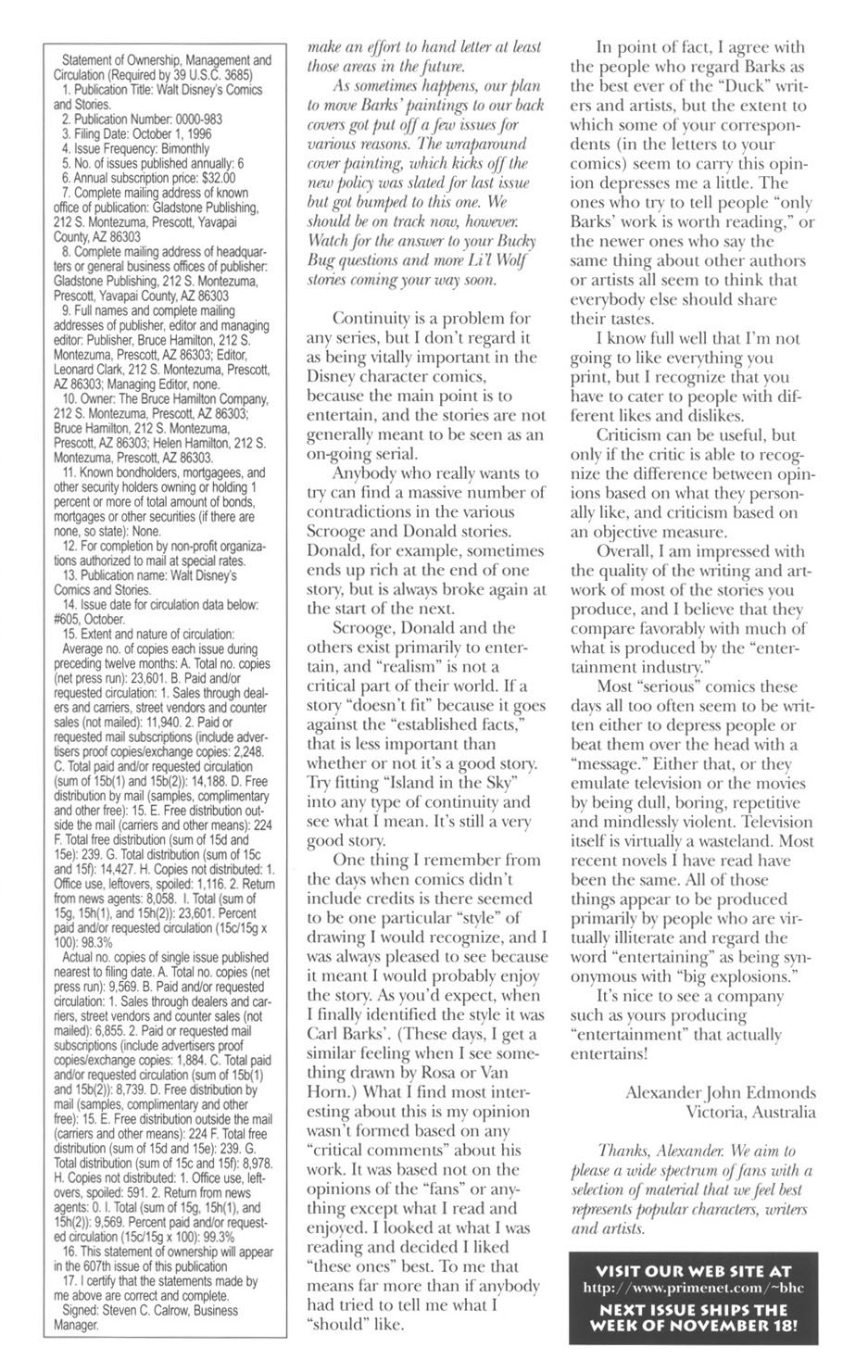 Read online Walt Disney's Comics and Stories comic -  Issue #607 - 68