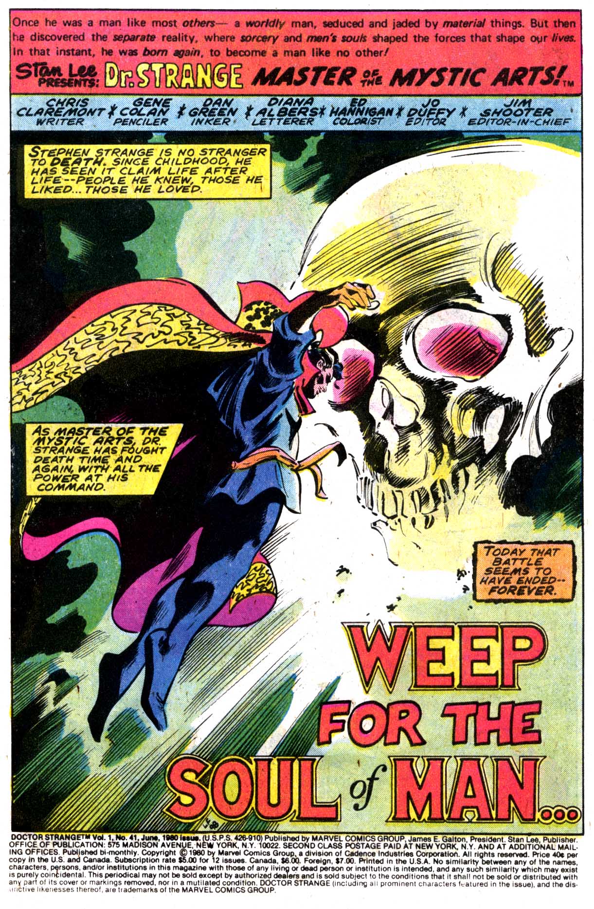 Read online Doctor Strange (1974) comic -  Issue #41 - 2