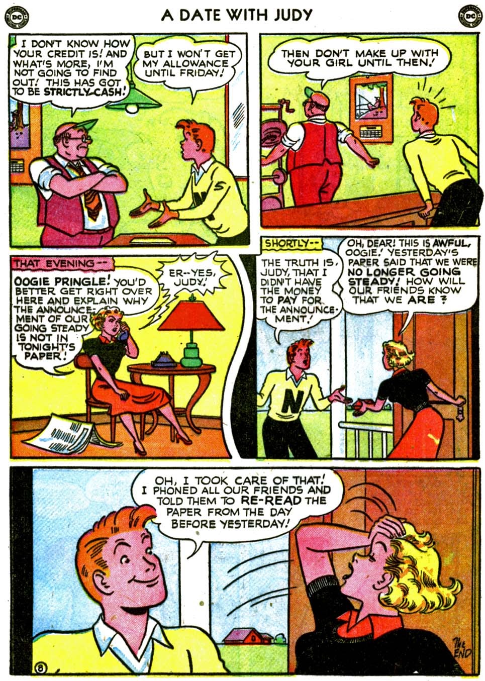 Read online A Date with Judy comic -  Issue #18 - 48