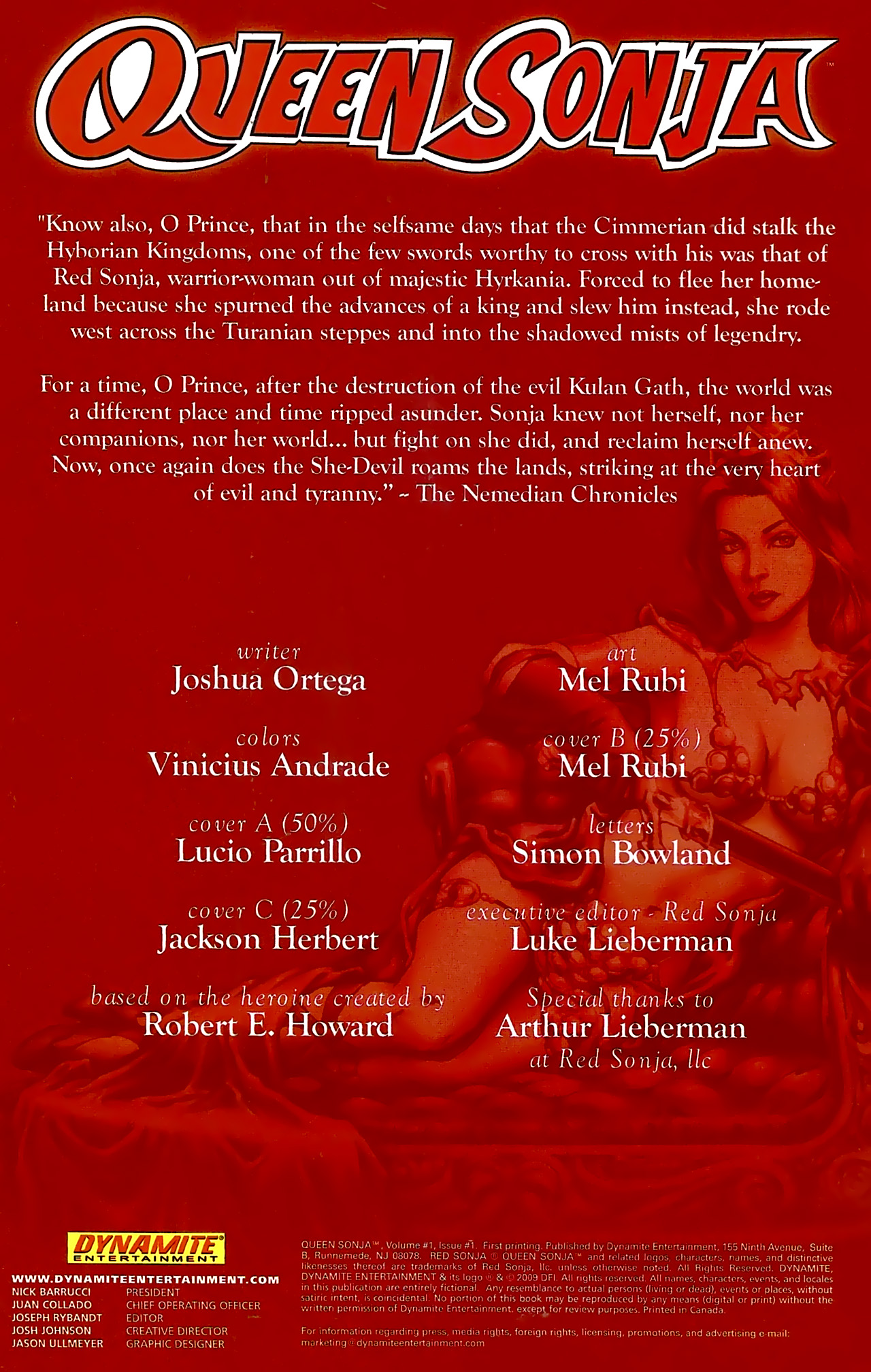 Read online Queen Sonja comic -  Issue #1 - 2