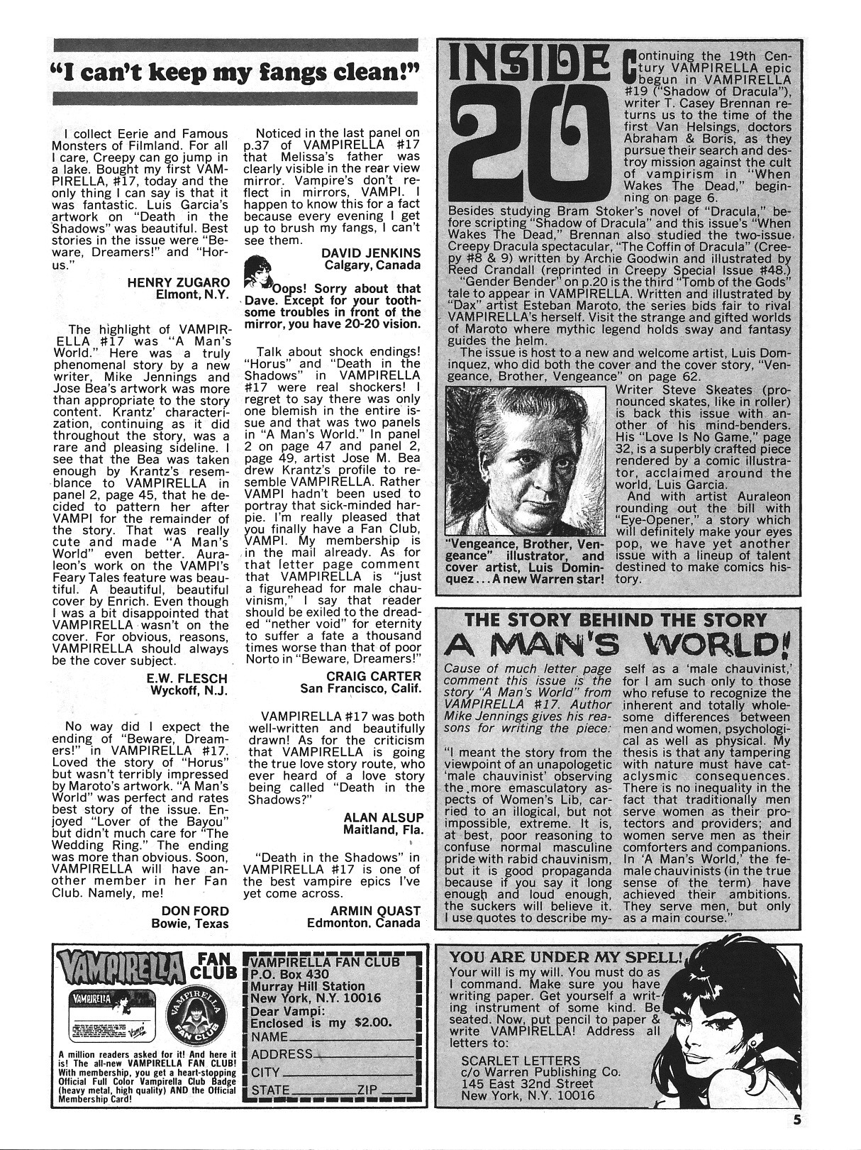 Read online Vampirella (1969) comic -  Issue #20 - 5