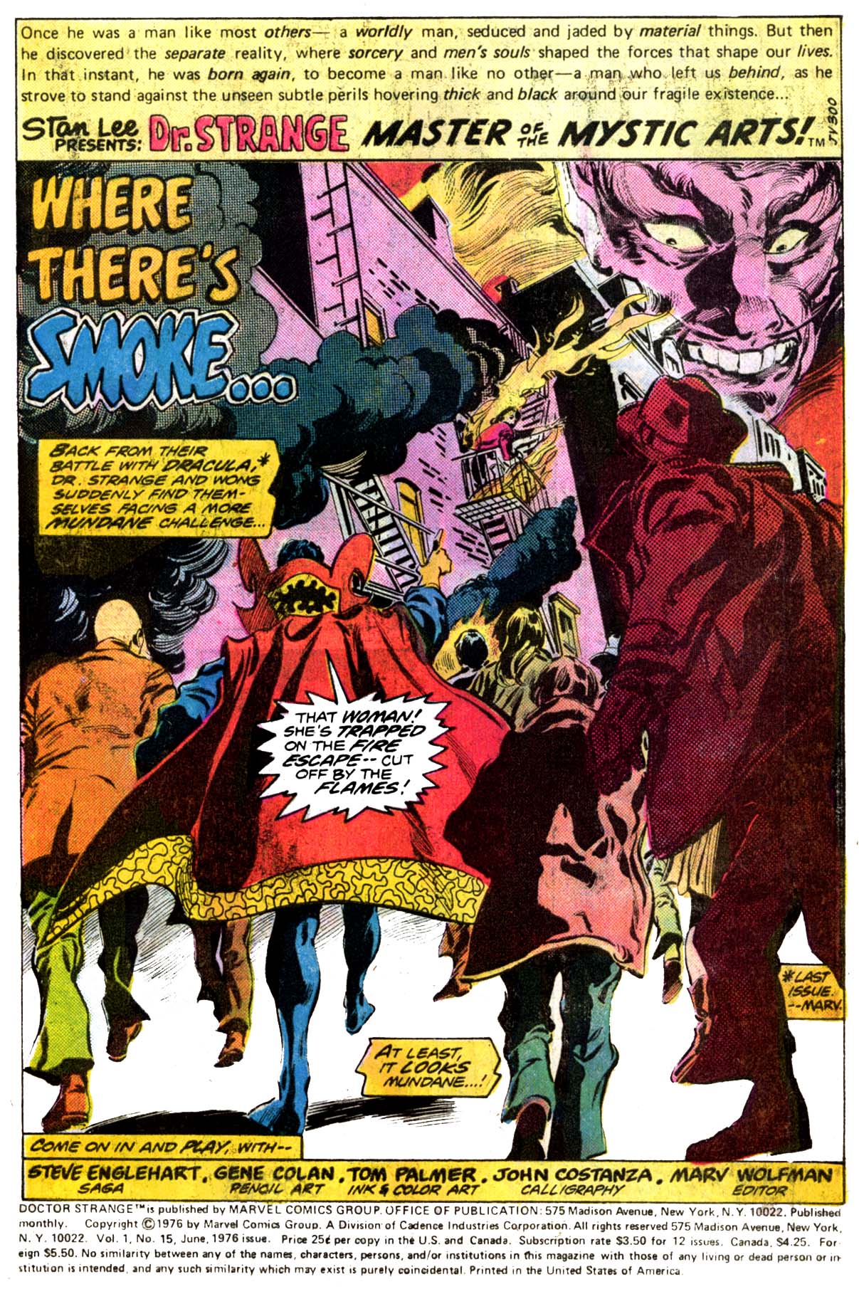 Read online Doctor Strange (1974) comic -  Issue #15 - 2