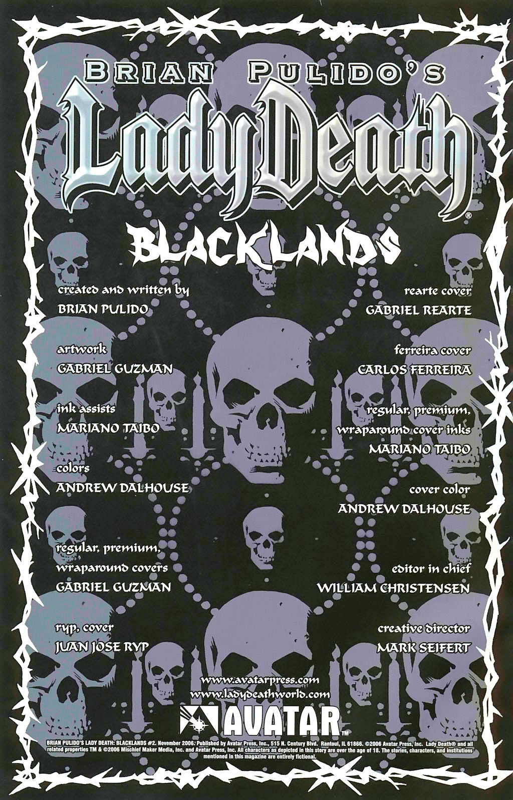 Read online Brian Pulido's Lady Death: Blacklands comic -  Issue #2 - 2