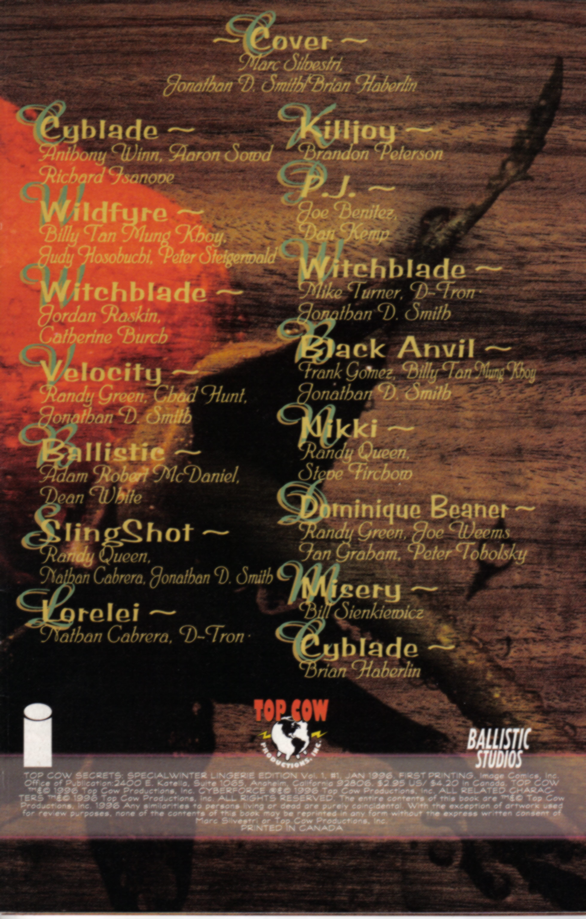 Read online Top Cow Secrets-Special Winter Lingerie Edition comic -  Issue # Full - 3