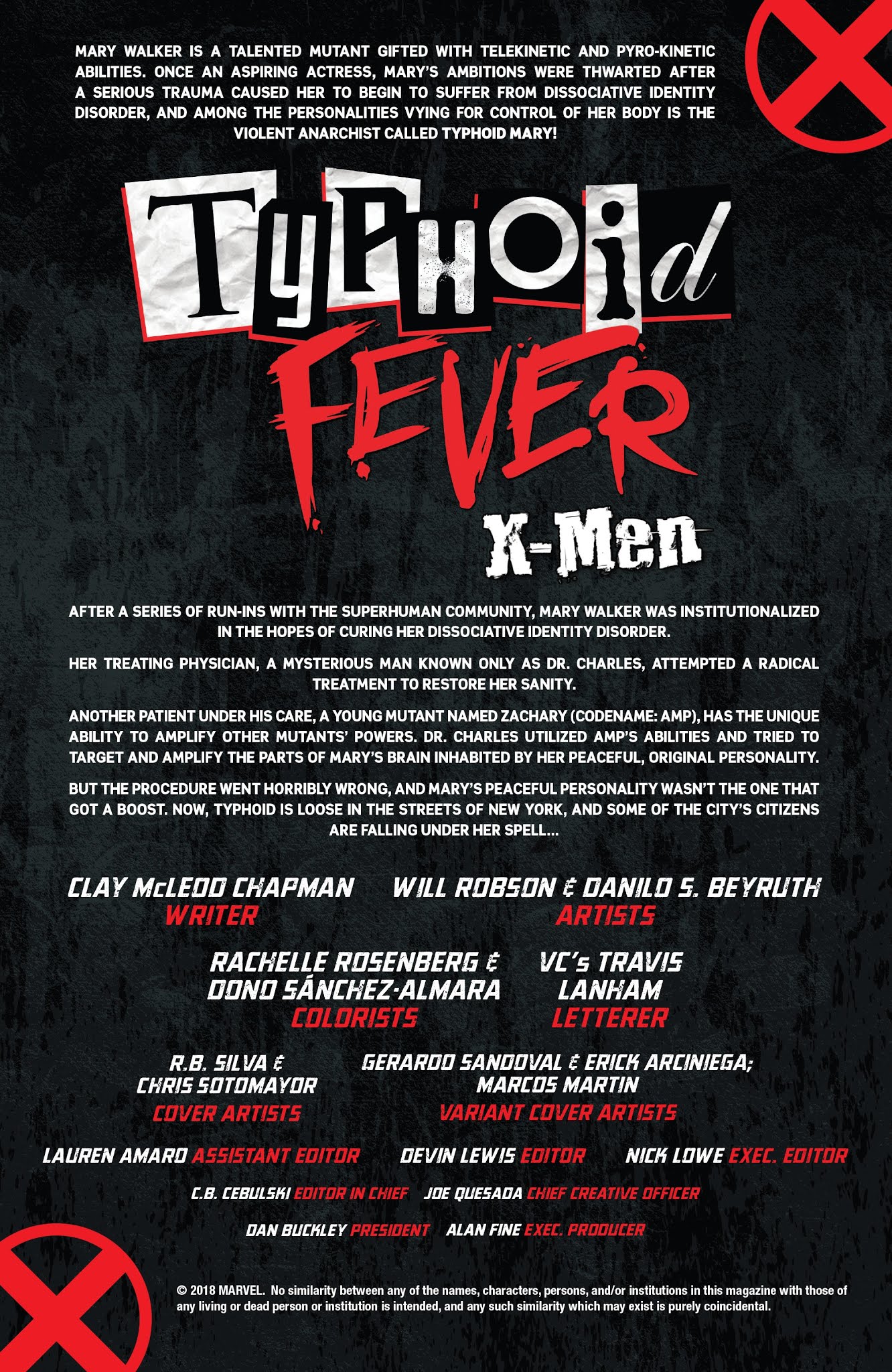 Read online Typhoid Fever: X-Men comic -  Issue # Full - 2