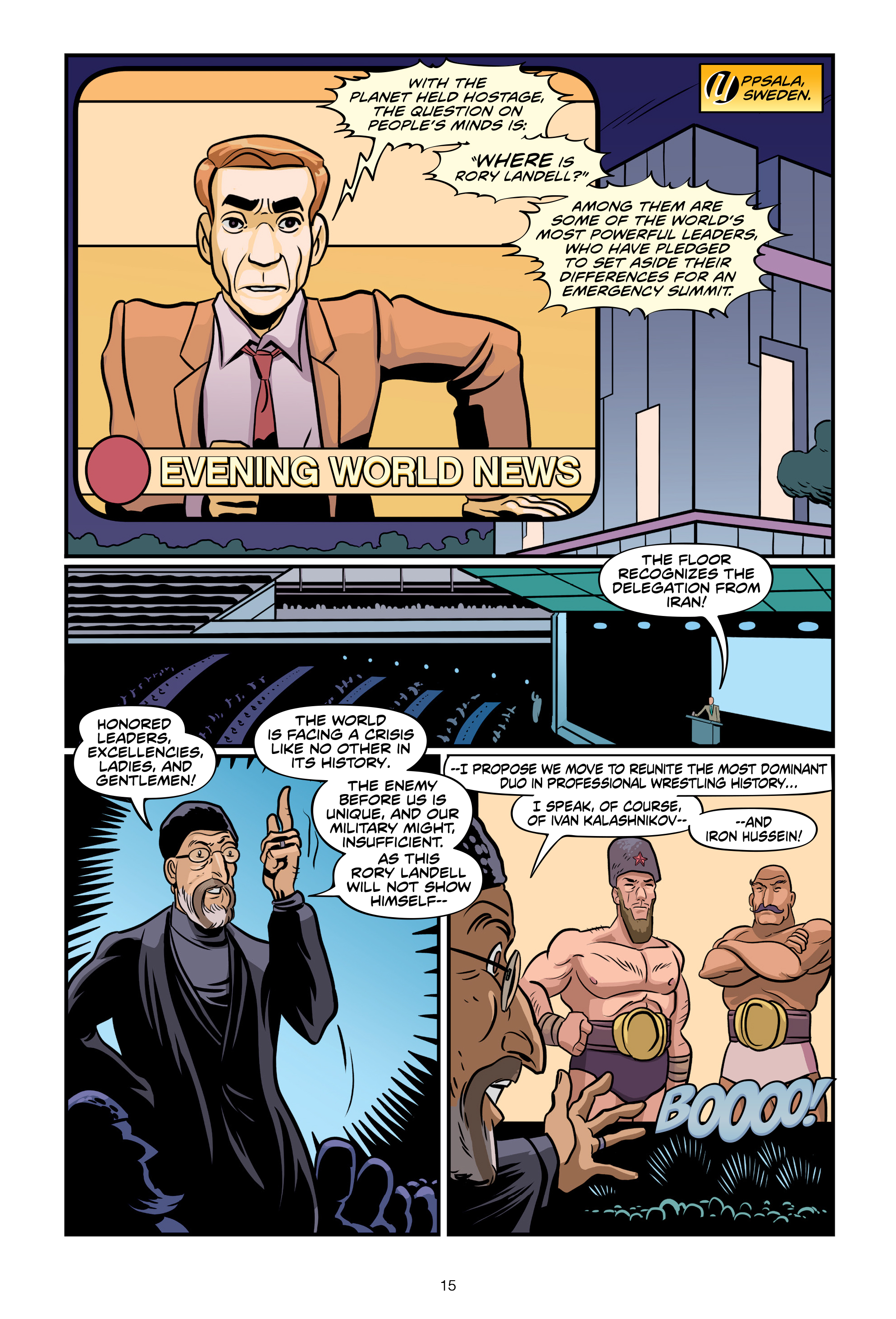 Read online Invasion from Planet Wrestletopia comic -  Issue #3 - 15