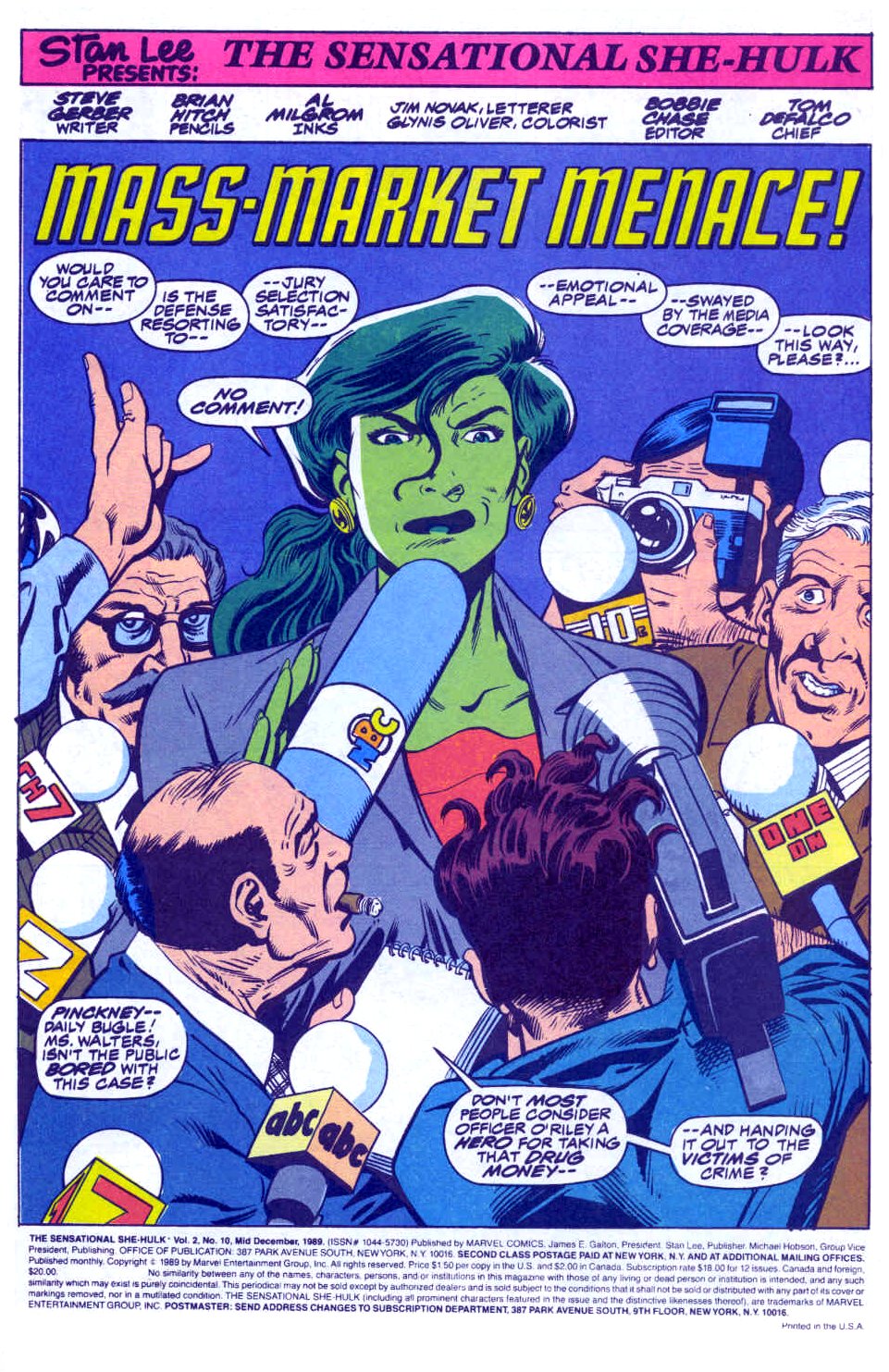 Read online The Sensational She-Hulk comic -  Issue #10 - 2