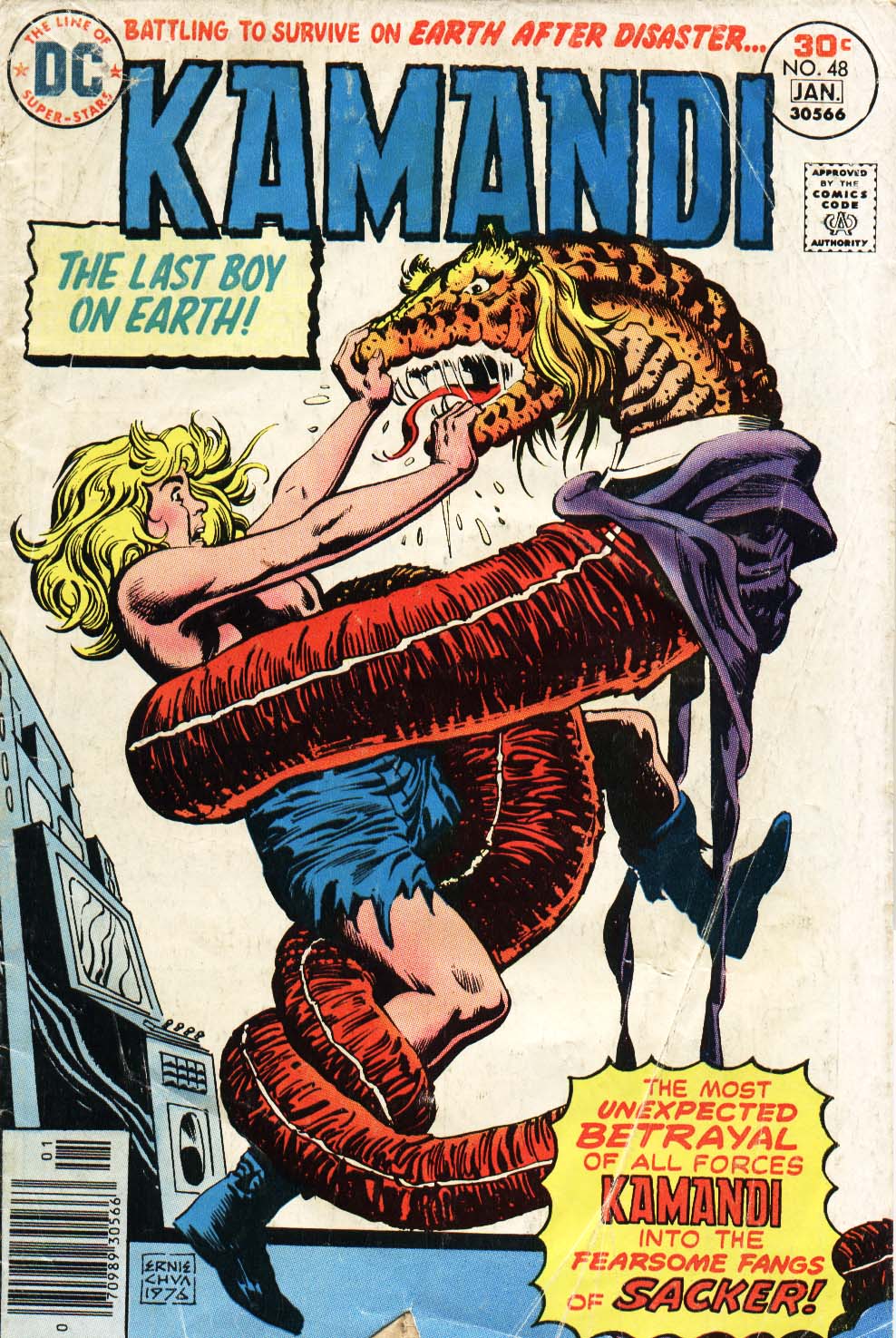 Read online Kamandi, The Last Boy On Earth comic -  Issue #48 - 1