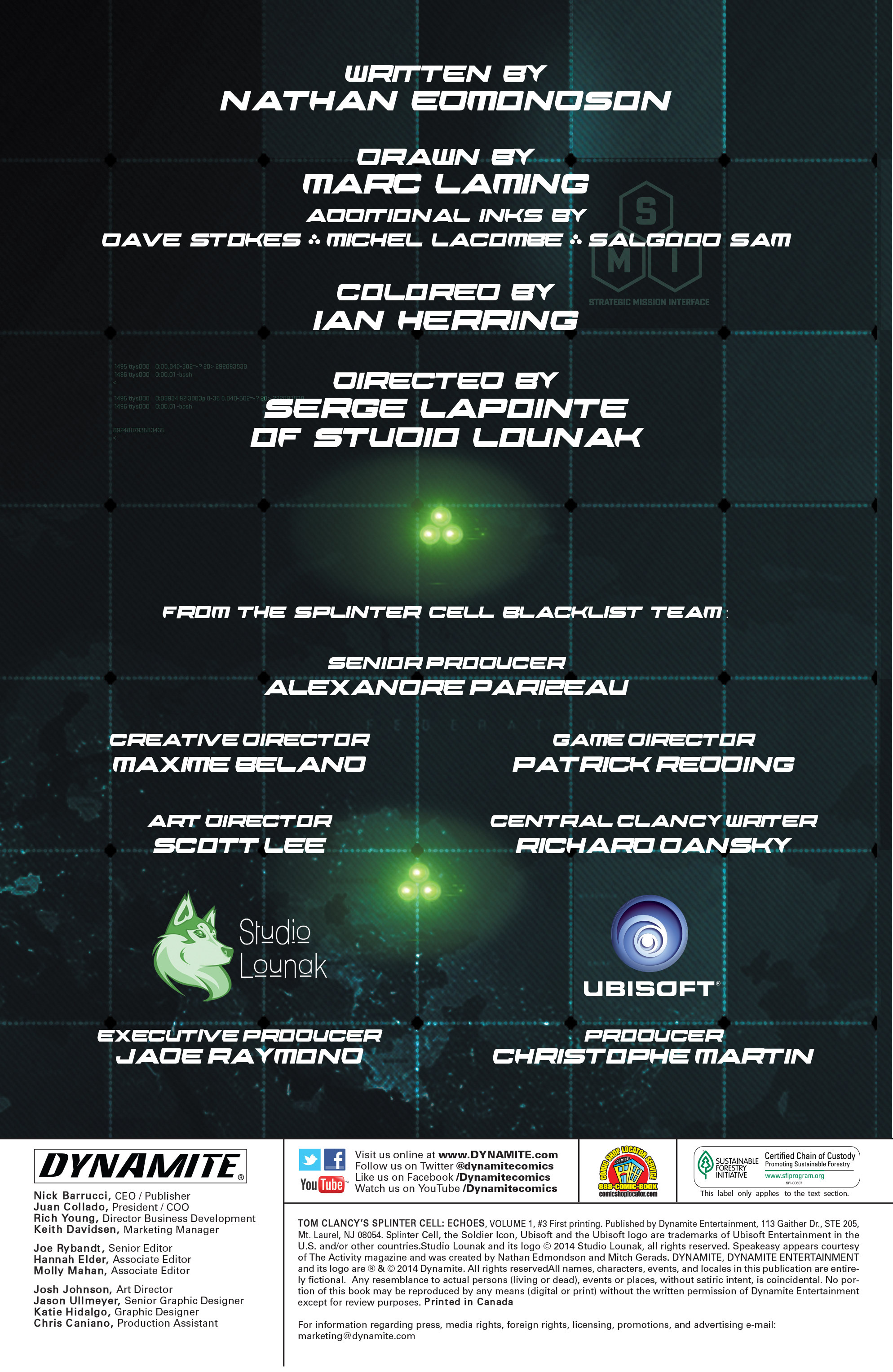 Read online Tom Clancy's Splinter Cell: Echoes comic -  Issue #3 - 2