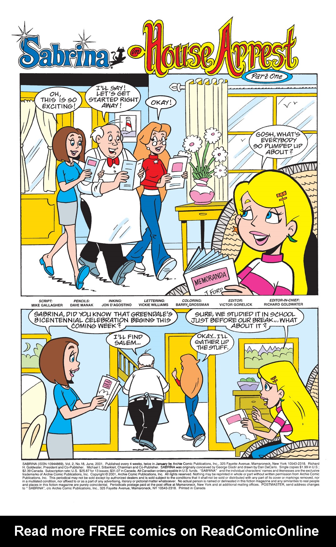 Read online Sabrina the Teenage Witch (2000) comic -  Issue #18 - 2