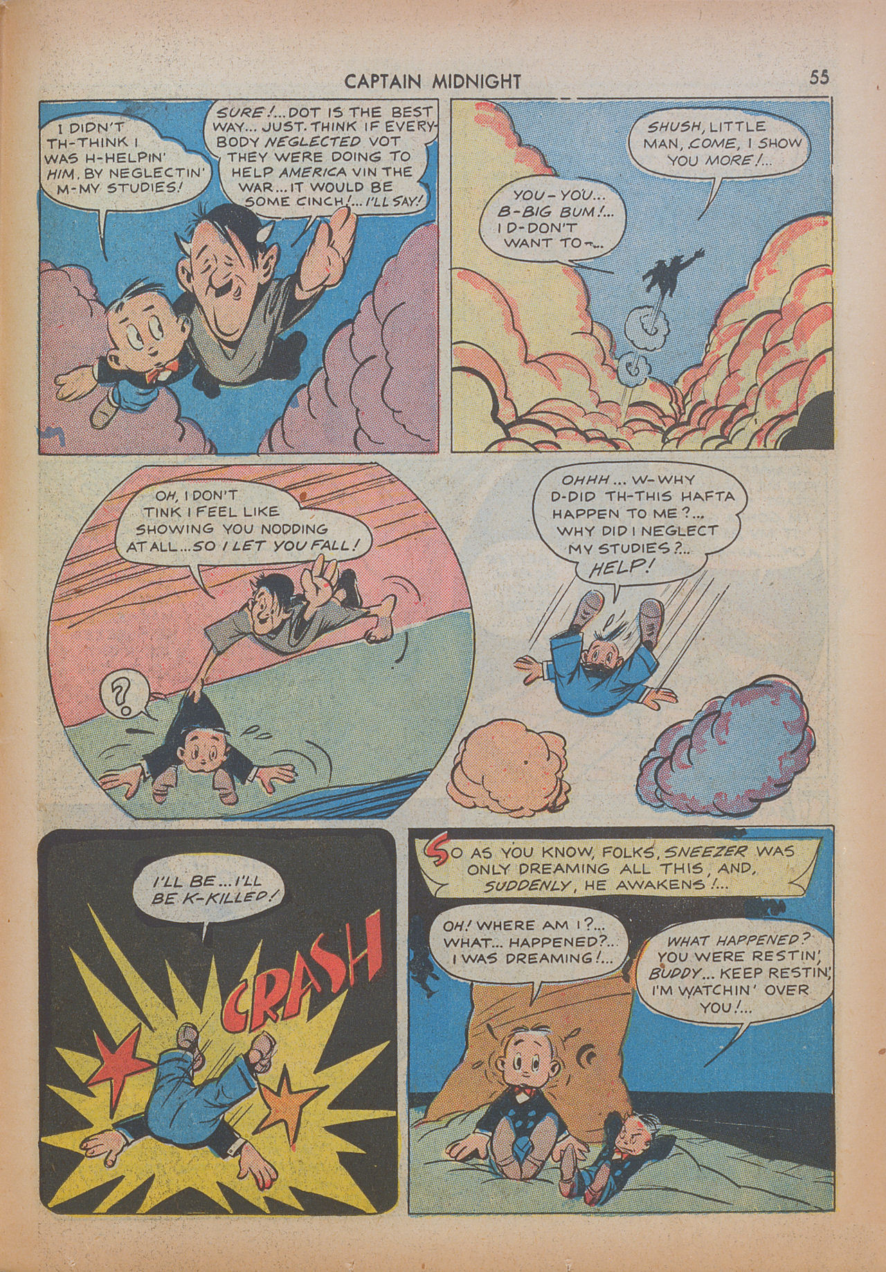 Read online Captain Midnight (1942) comic -  Issue #8 - 55
