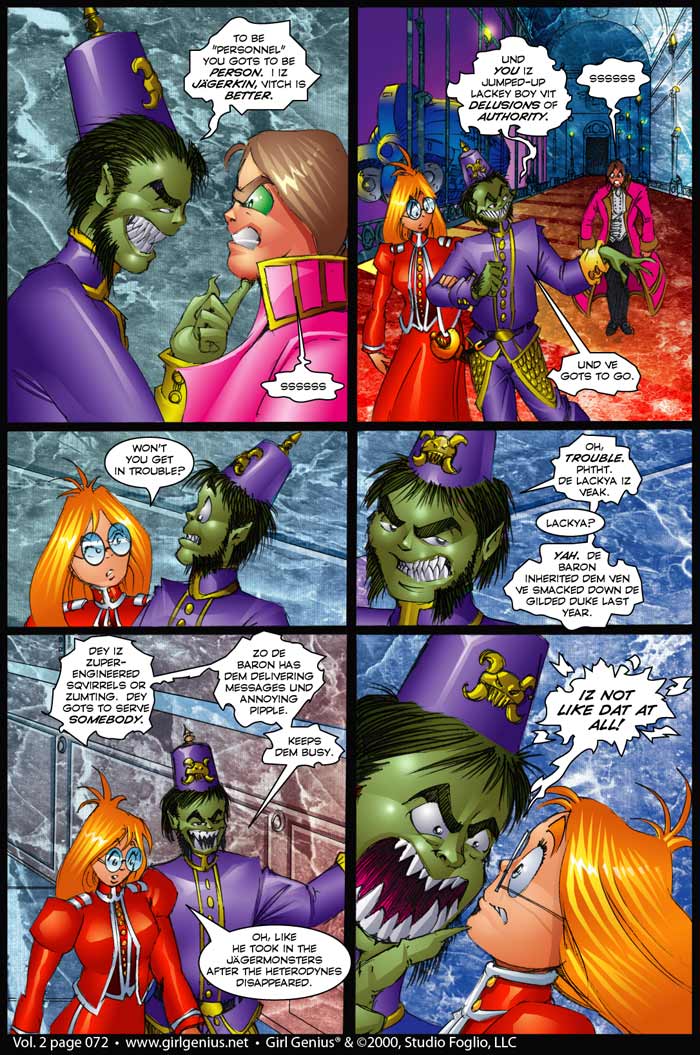 Read online Girl Genius (2002) comic -  Issue #2 - 72