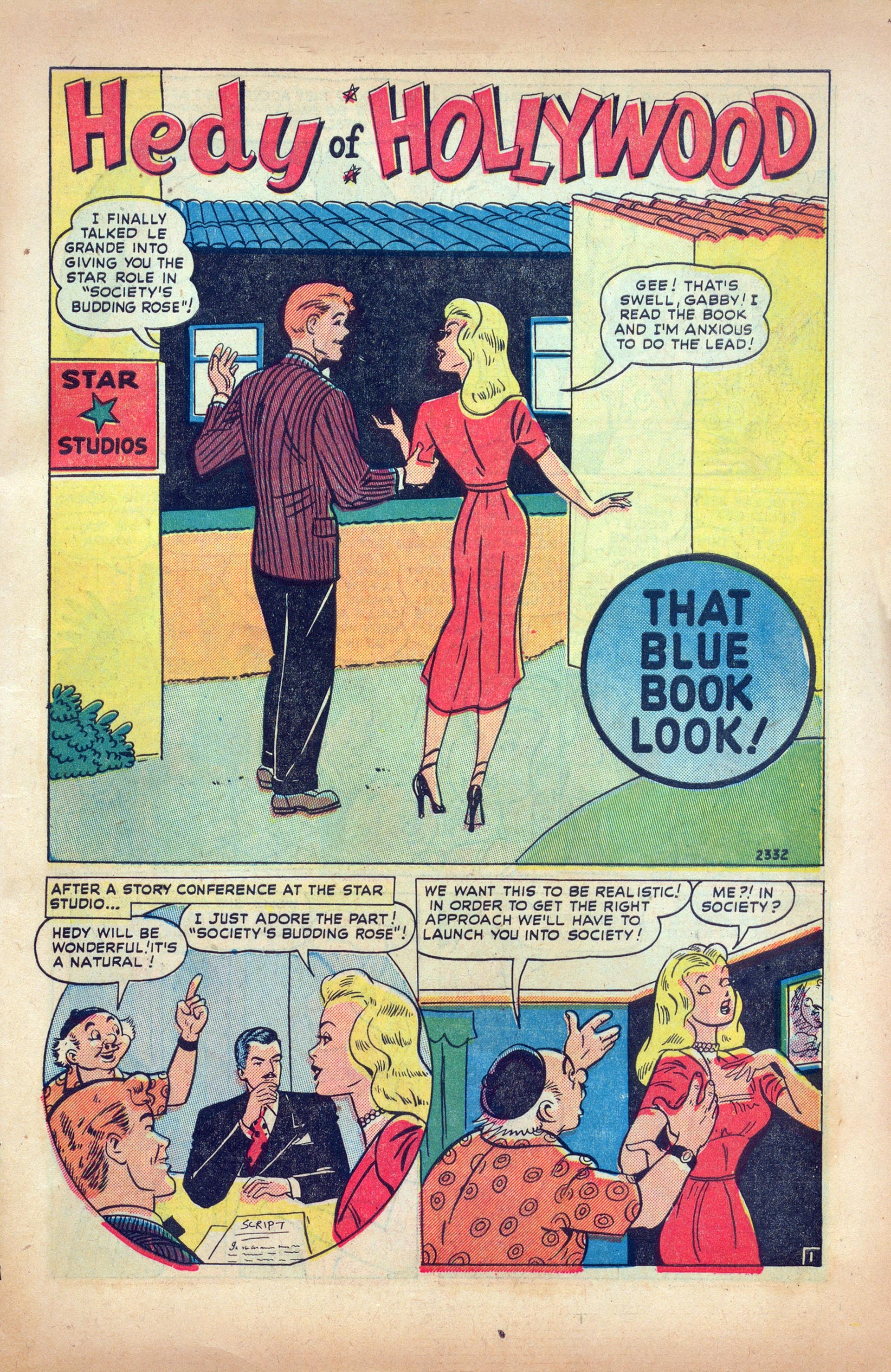 Read online Hedy Of Hollywood Comics comic -  Issue #42 - 3