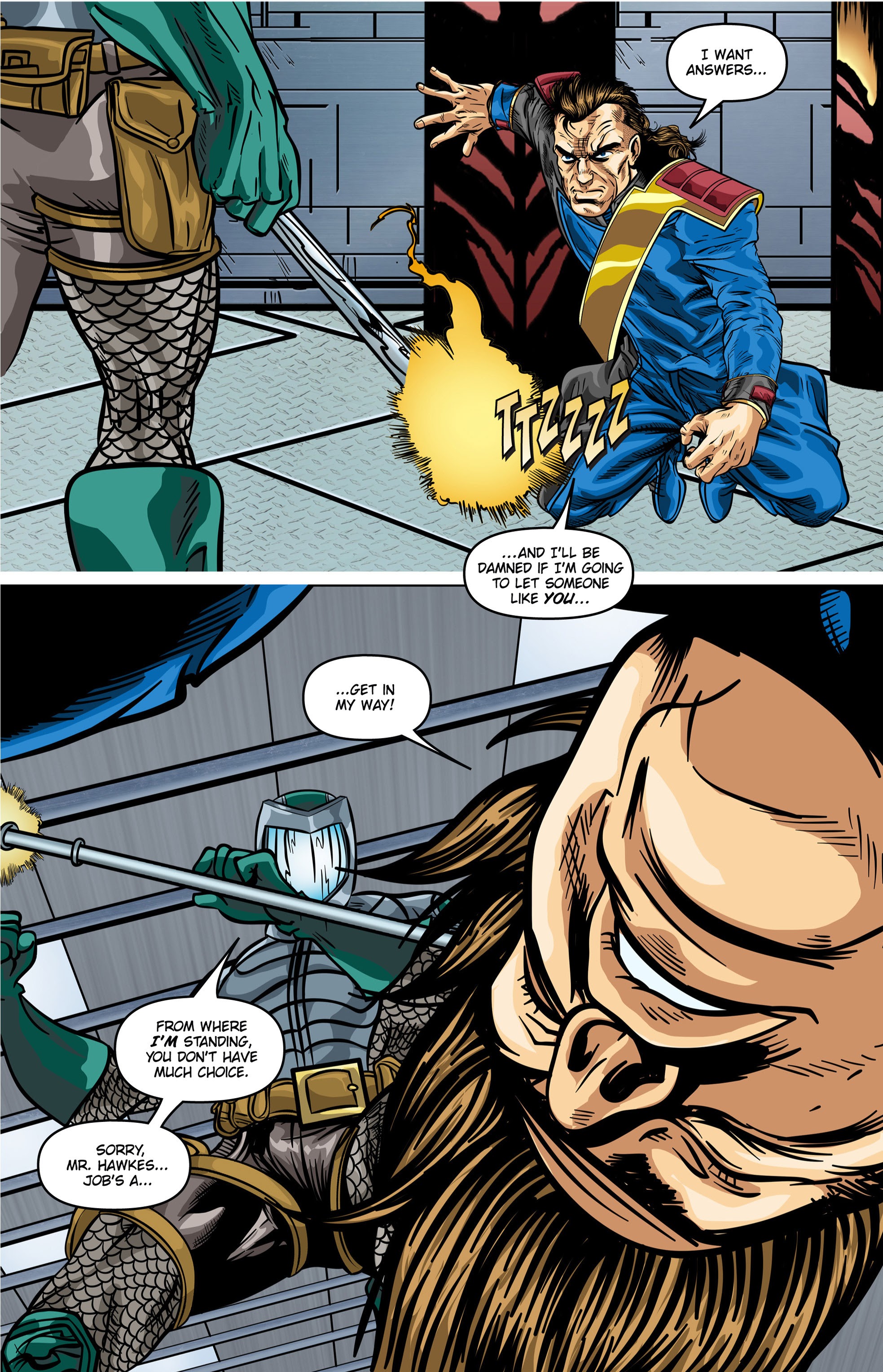 Read online William Shatner's Man O' War comic -  Issue #6 - 21