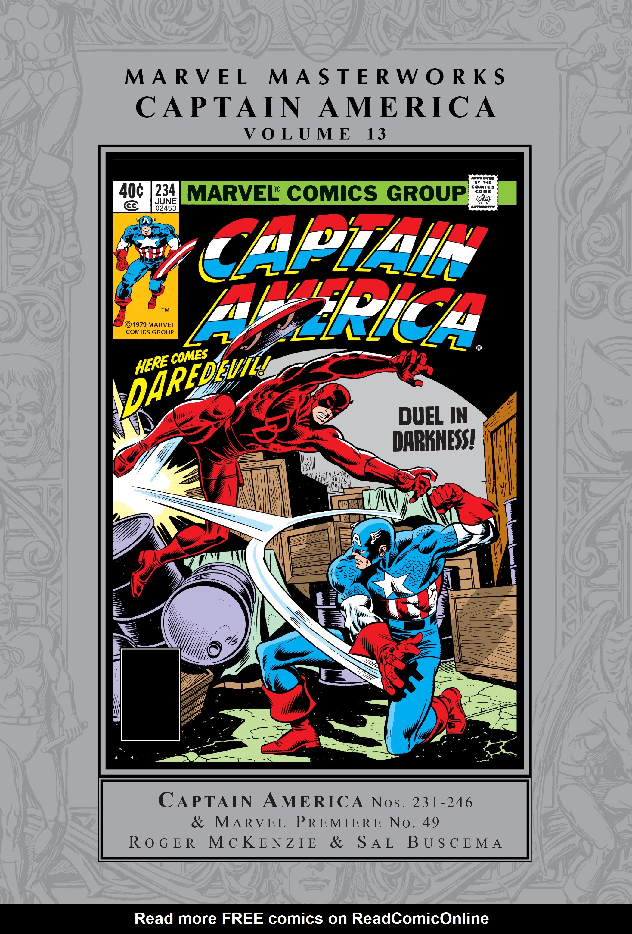 Read online Marvel Masterworks: Captain America comic -  Issue # TPB 13 (Part 1) - 1