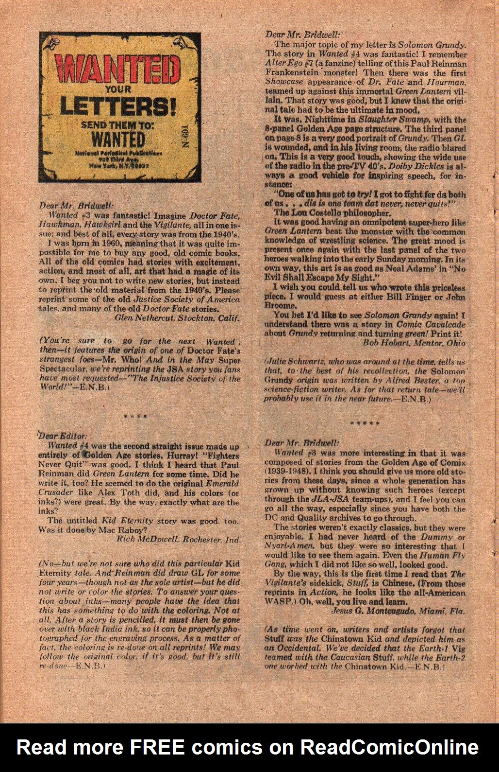 Read online Wanted, the World's Most Dangerous Villains comic -  Issue #7 - 20