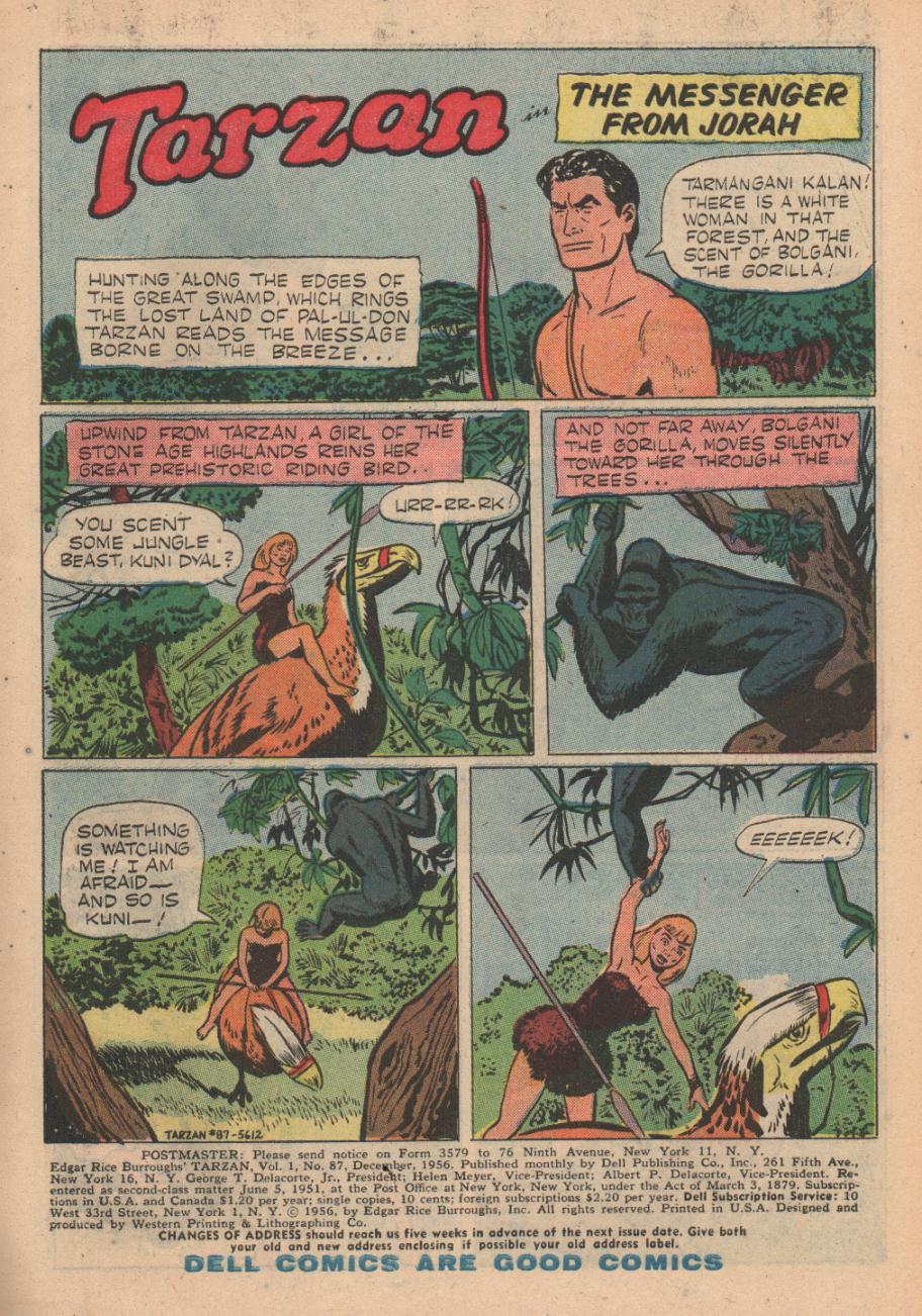 Read online Tarzan (1948) comic -  Issue #87 - 3