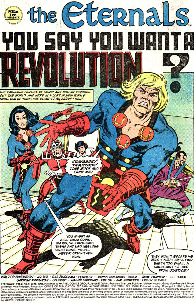 Read online Eternals (1985) comic -  Issue #9 - 2