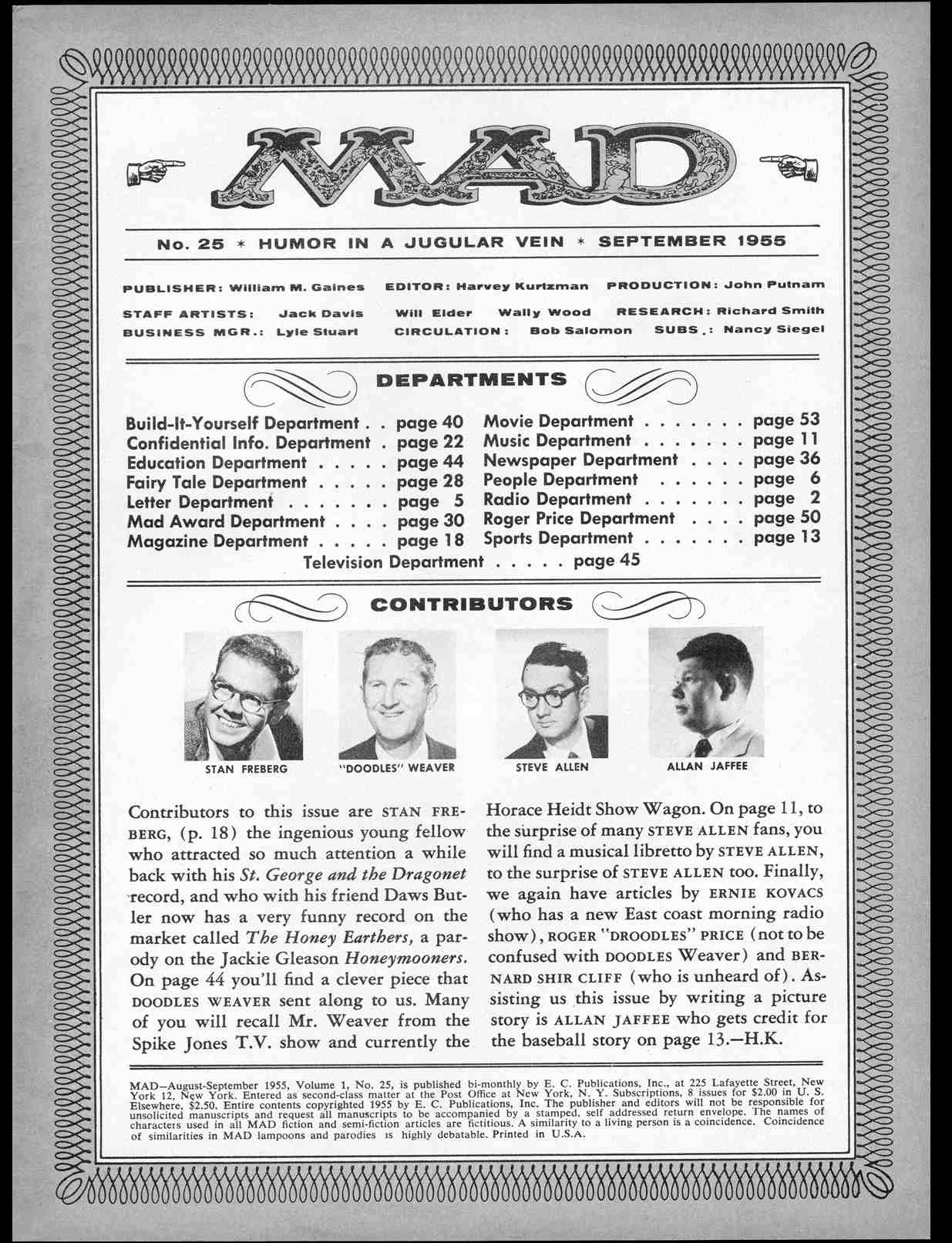 Read online MAD comic -  Issue #25 - 3