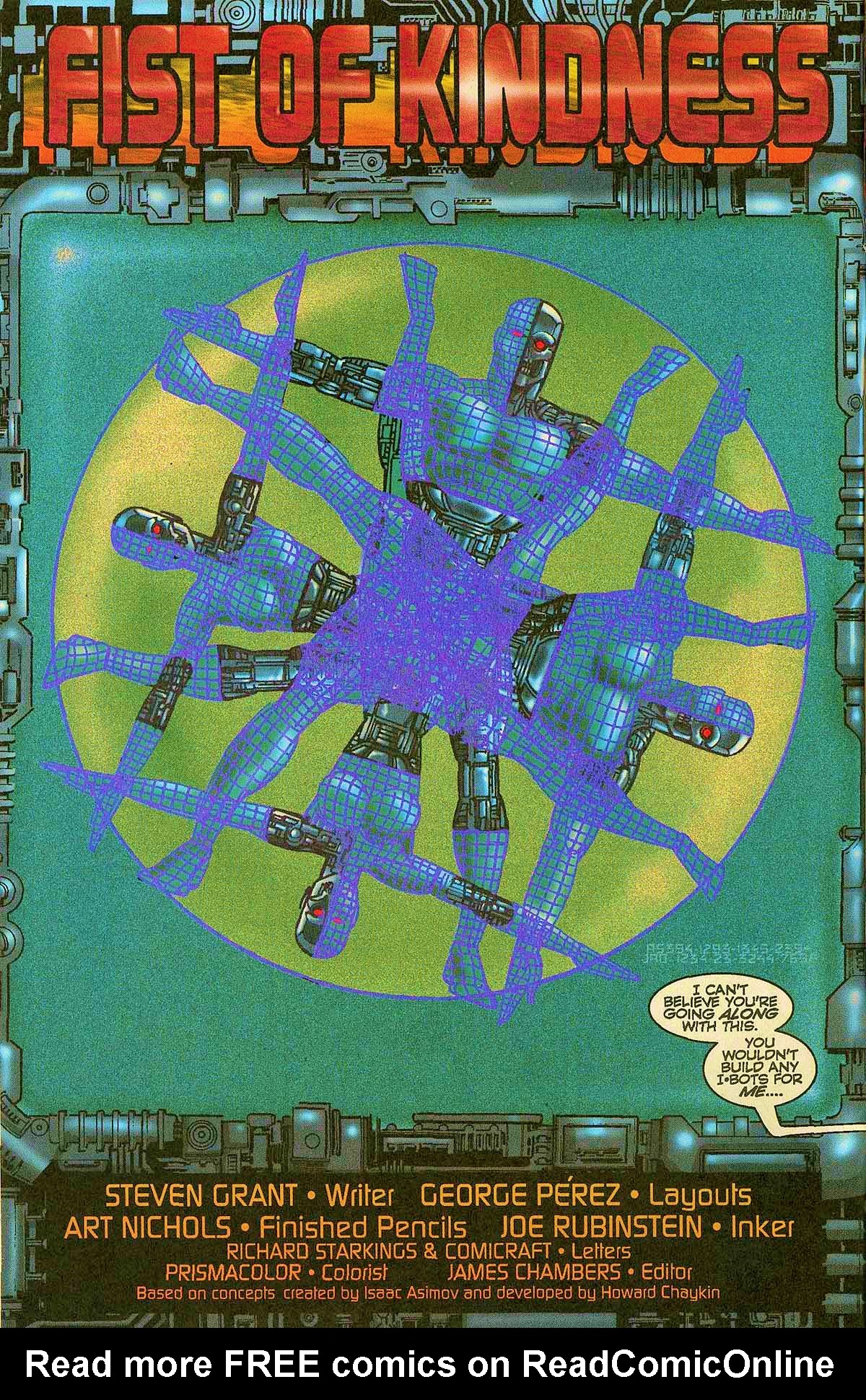 Read online Isaac Asimov's I-Bots comic -  Issue #6 - 6