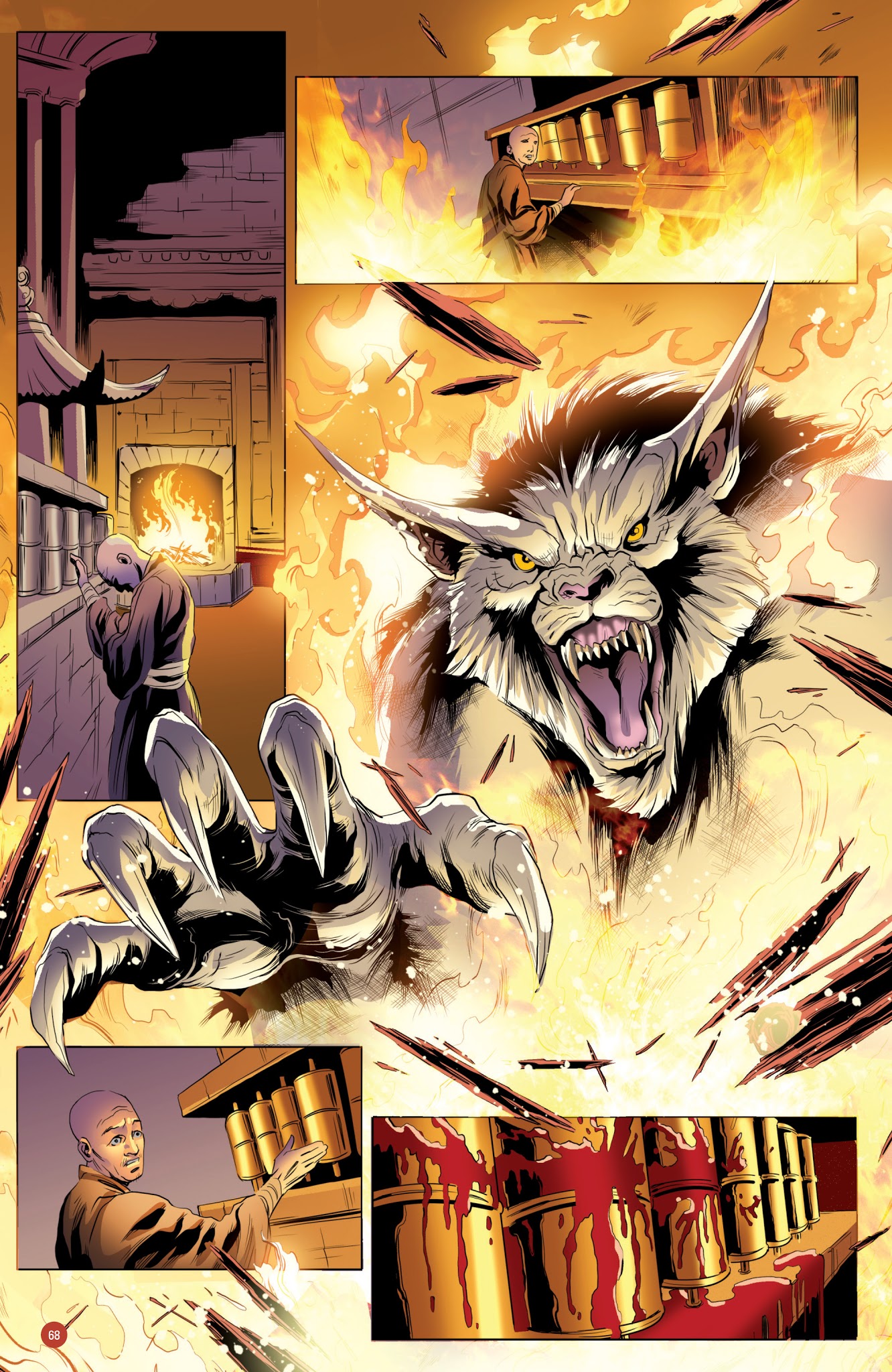 Read online Van Helsing vs. Werewolf comic -  Issue # _TPB 1 - 69