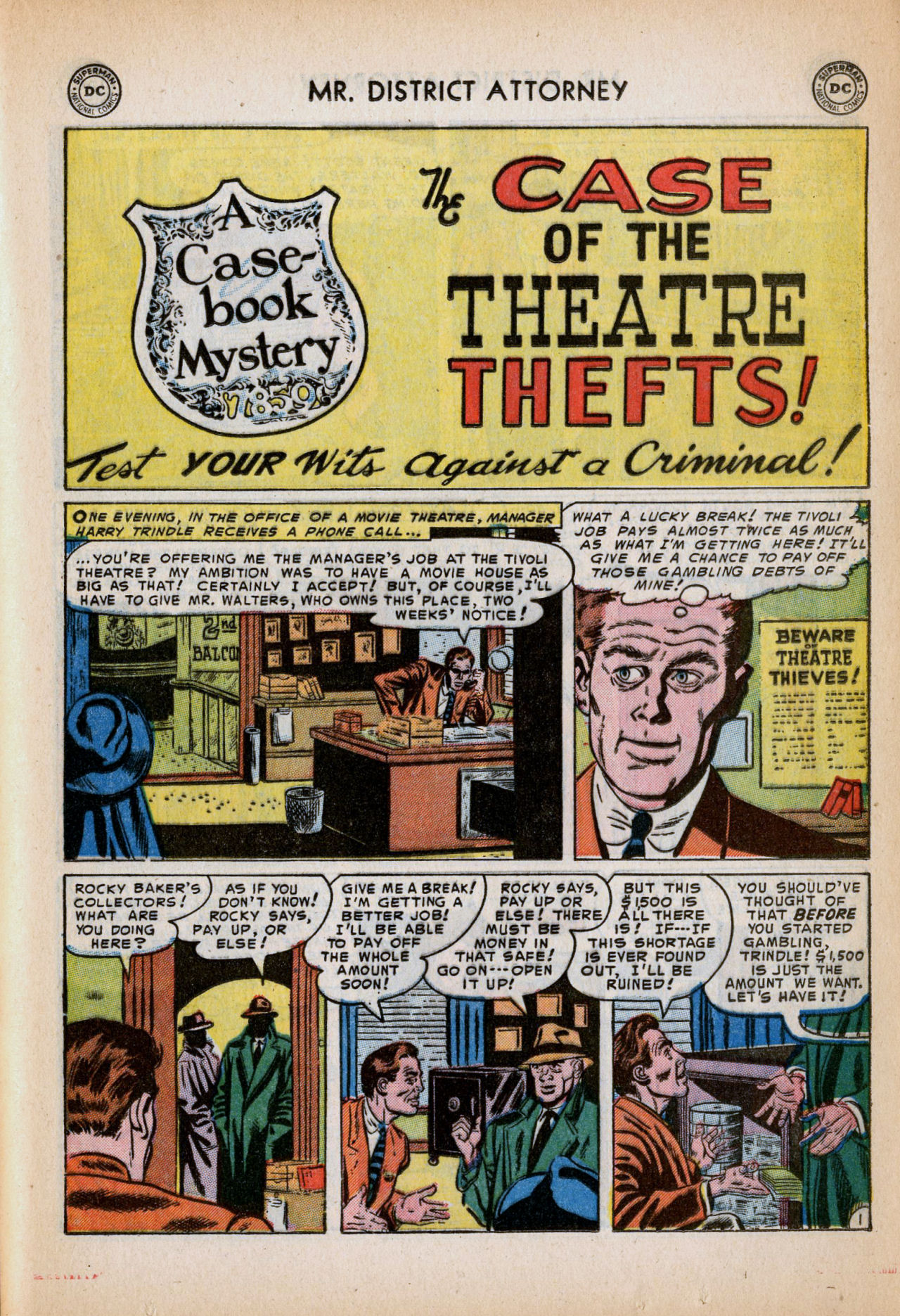 Read online Mr. District Attorney comic -  Issue #36 - 21