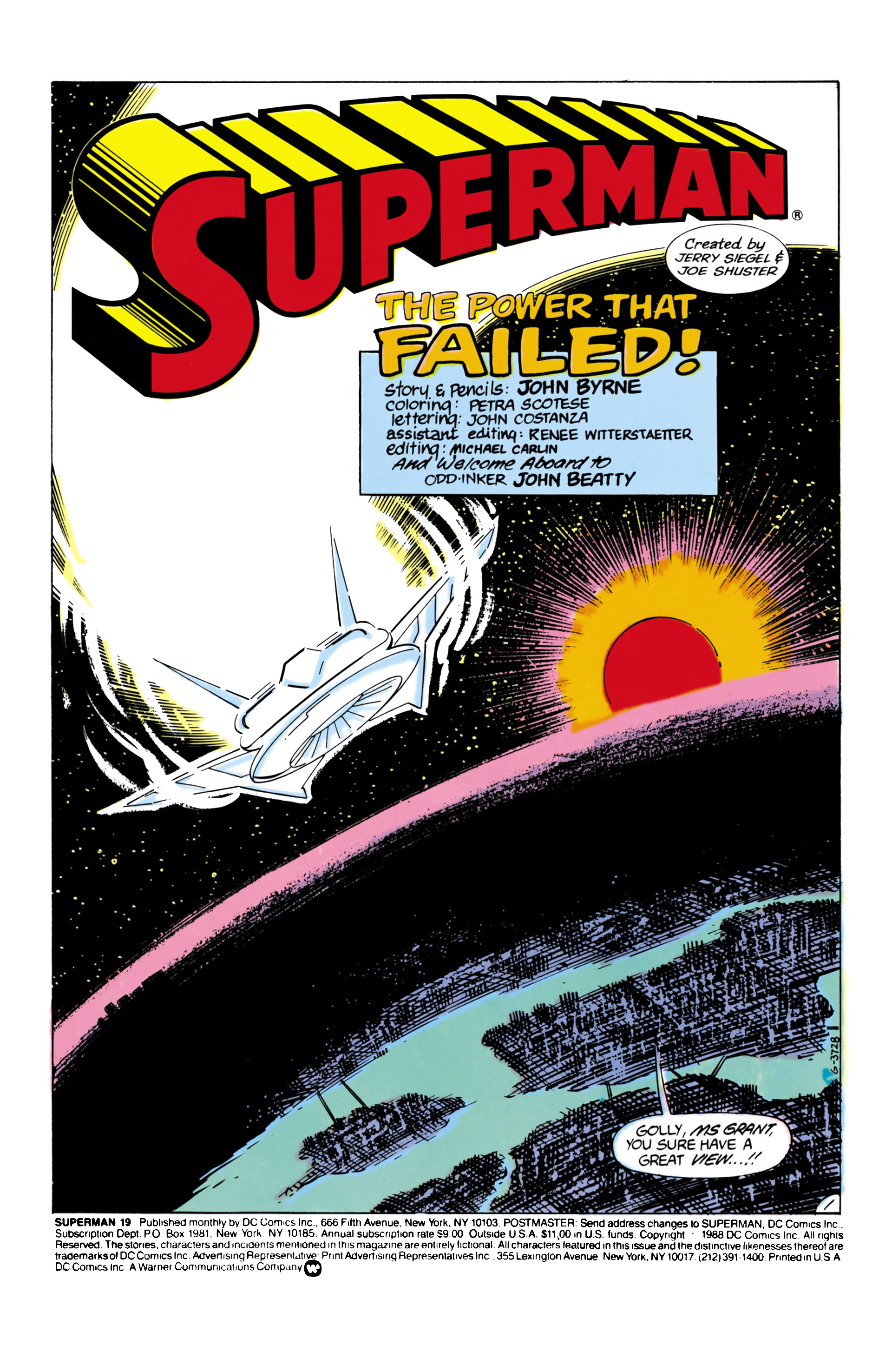 Read online Superman (1987) comic -  Issue #19 - 2