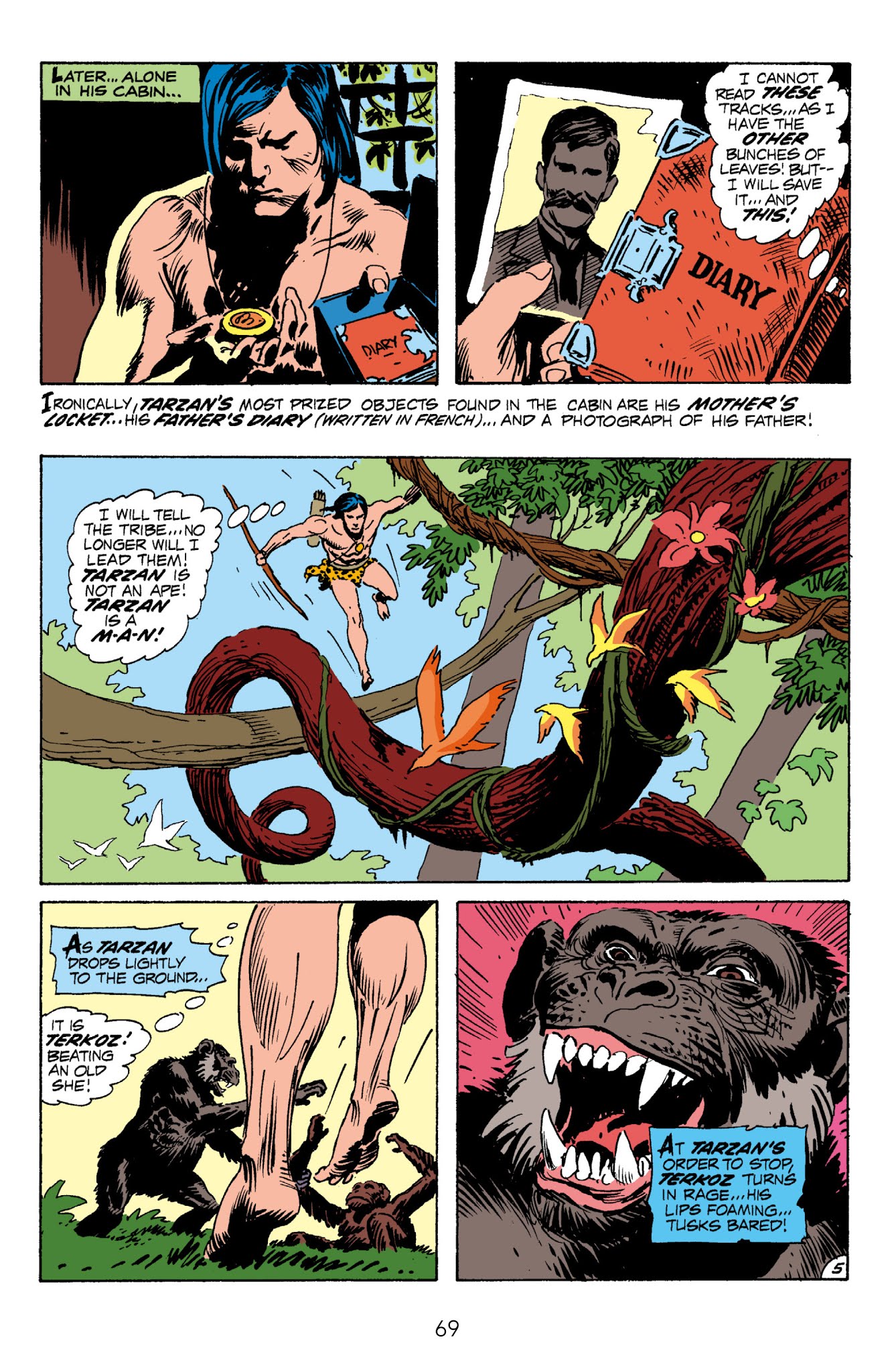 Read online Edgar Rice Burroughs' Tarzan The Joe Kubert Years comic -  Issue # TPB 1 (Part 1) - 69