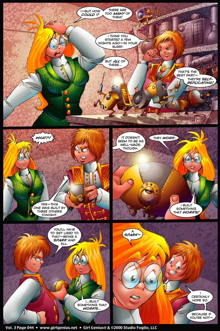 Read online Girl Genius (2002) comic -  Issue #3 - 42