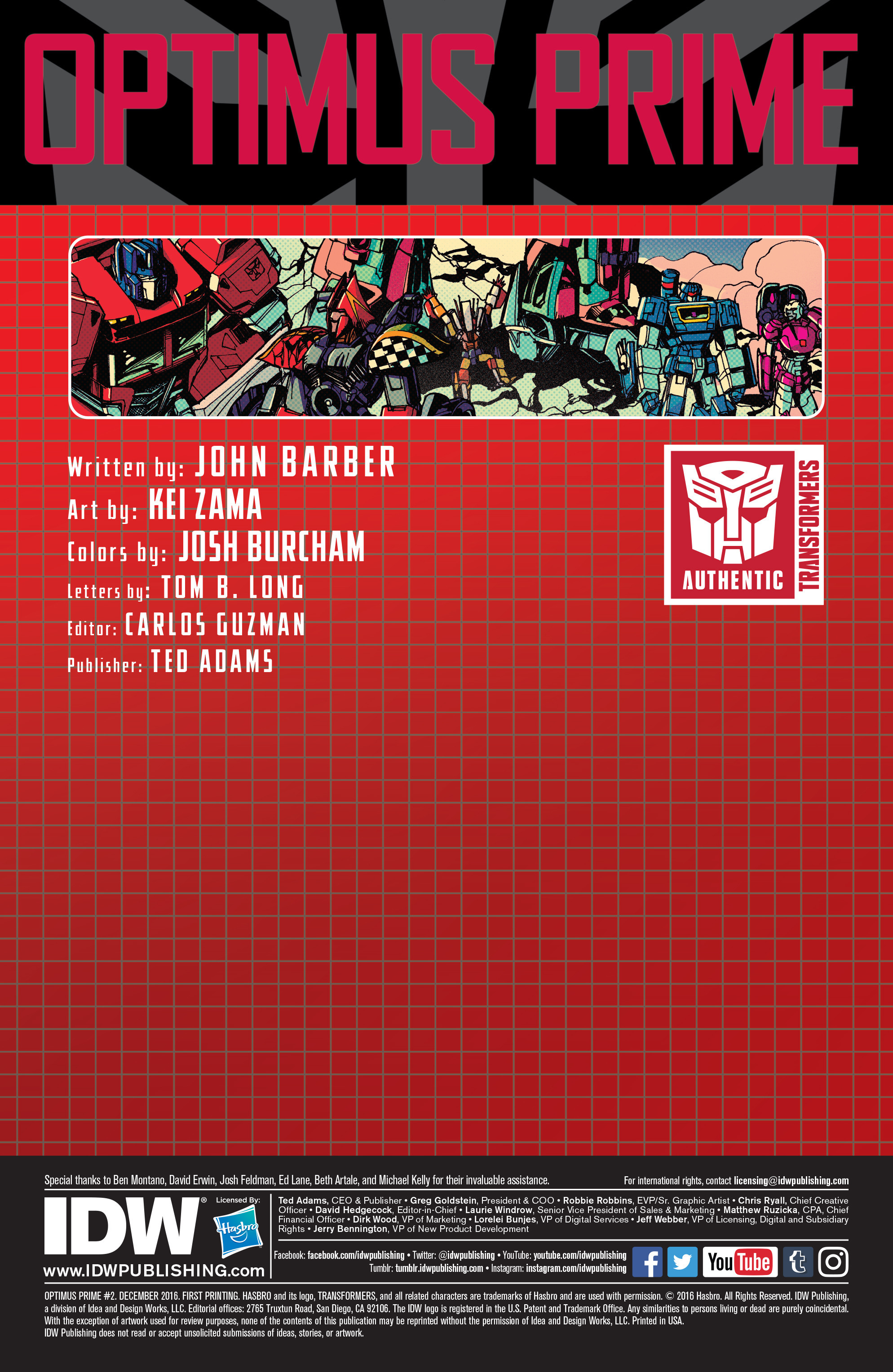 Read online Optimus Prime comic -  Issue #2 - 2