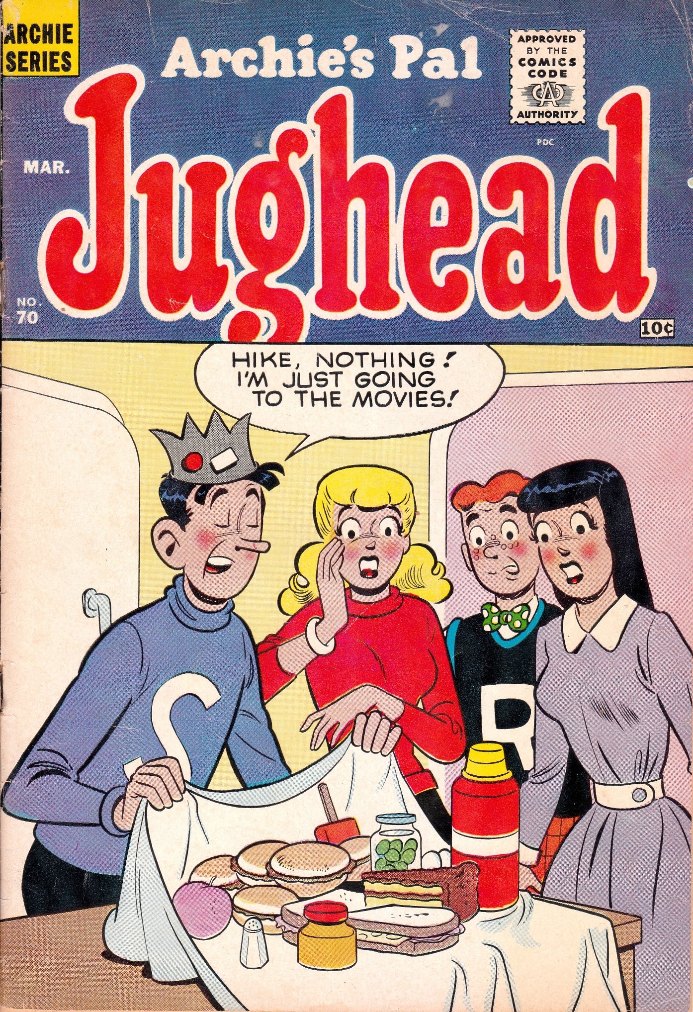 Read online Archie's Pal Jughead comic -  Issue #70 - 1