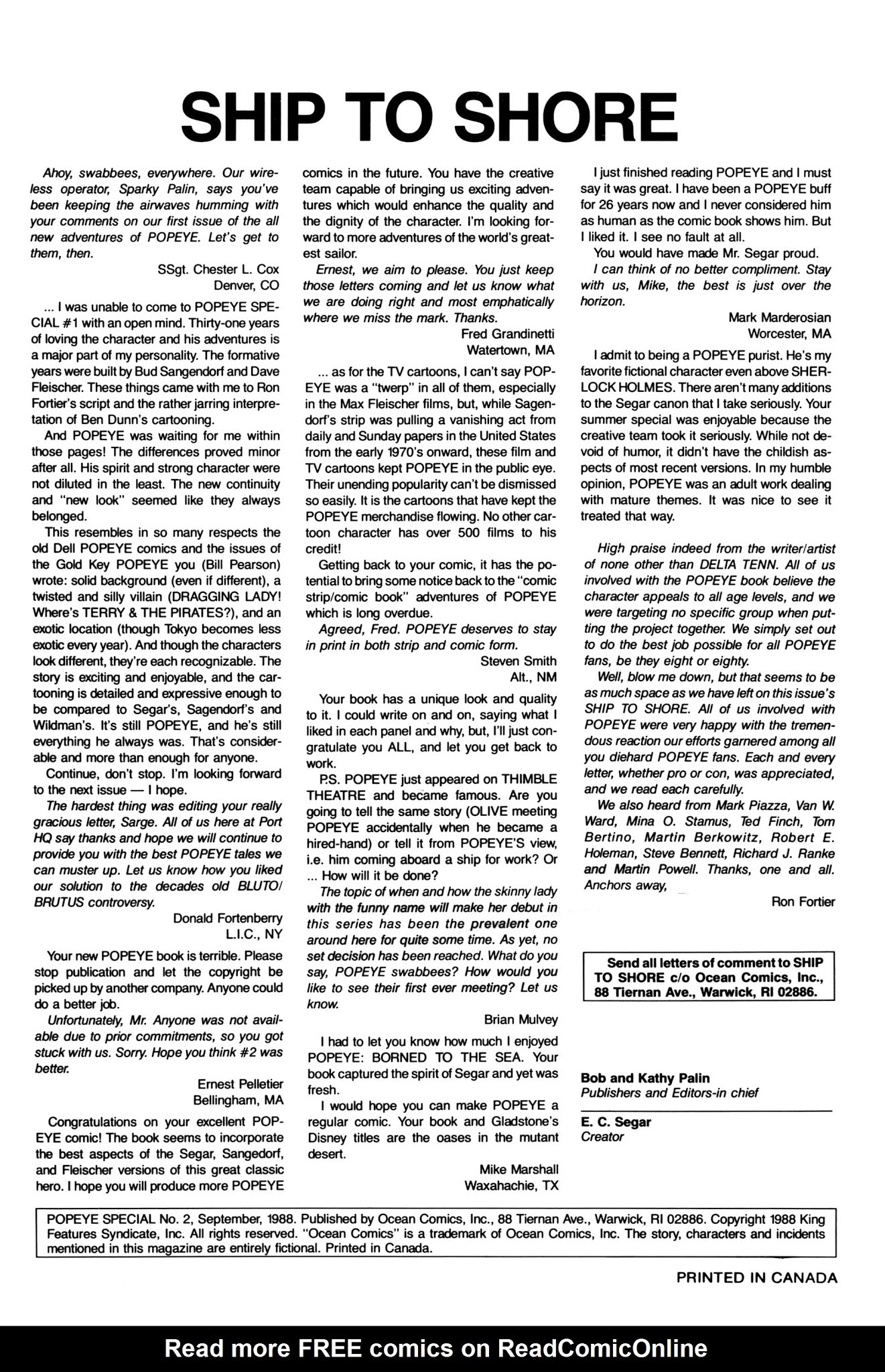 Read online Popeye Special comic -  Issue #2 - 2