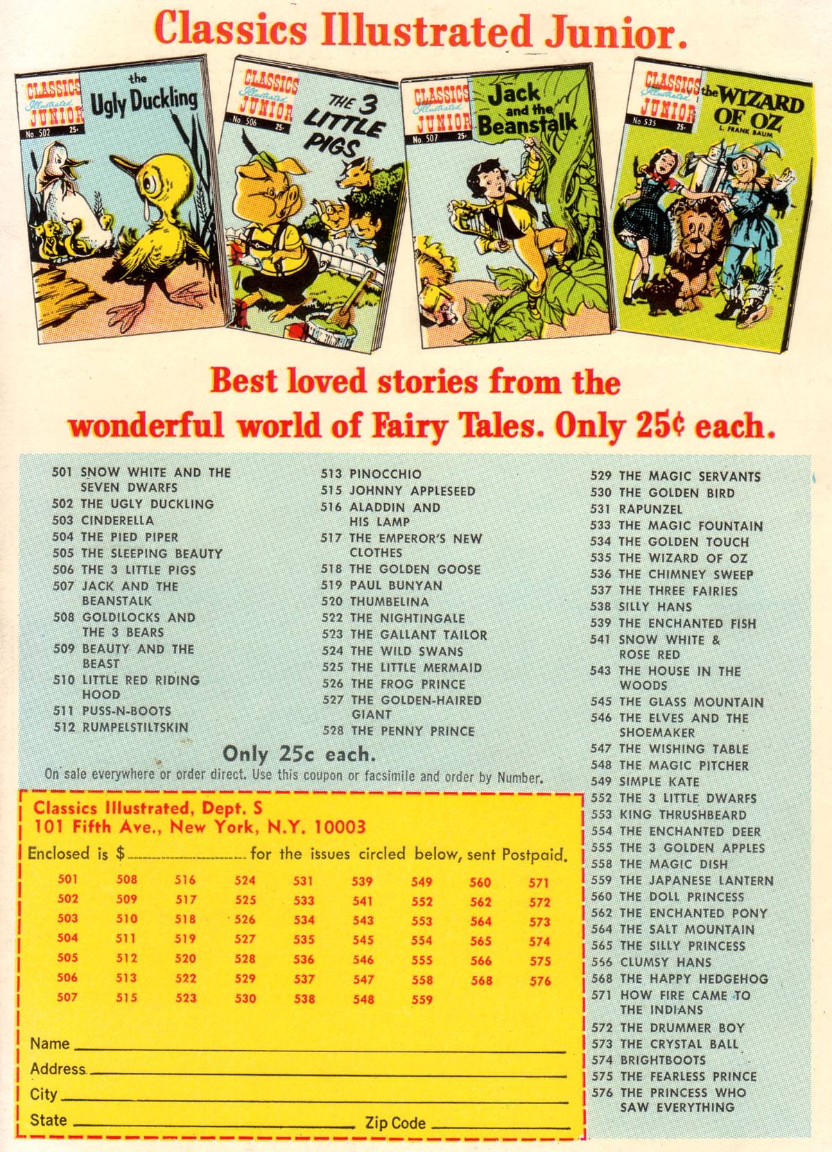 Read online Classics Illustrated Junior comic -  Issue #551 - 36