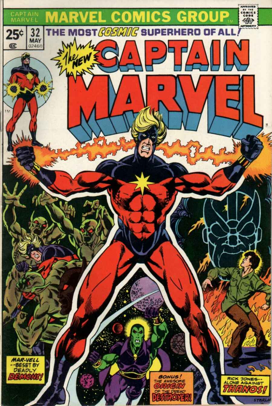 Read online Captain Marvel (1968) comic -  Issue #32 - 1