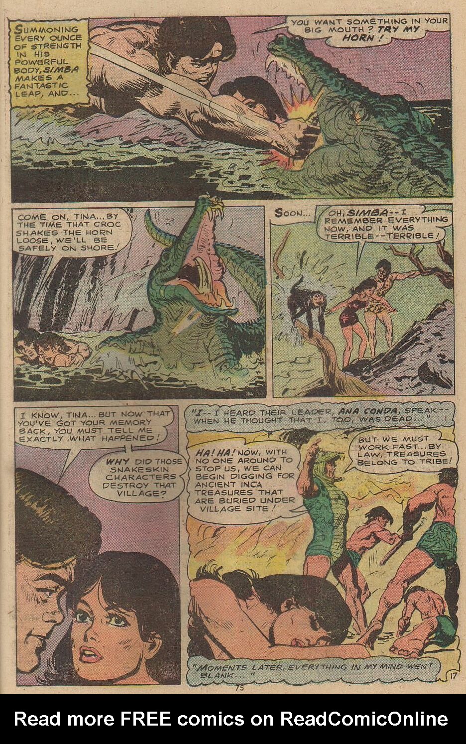 Read online Tarzan (1972) comic -  Issue #230 - 65
