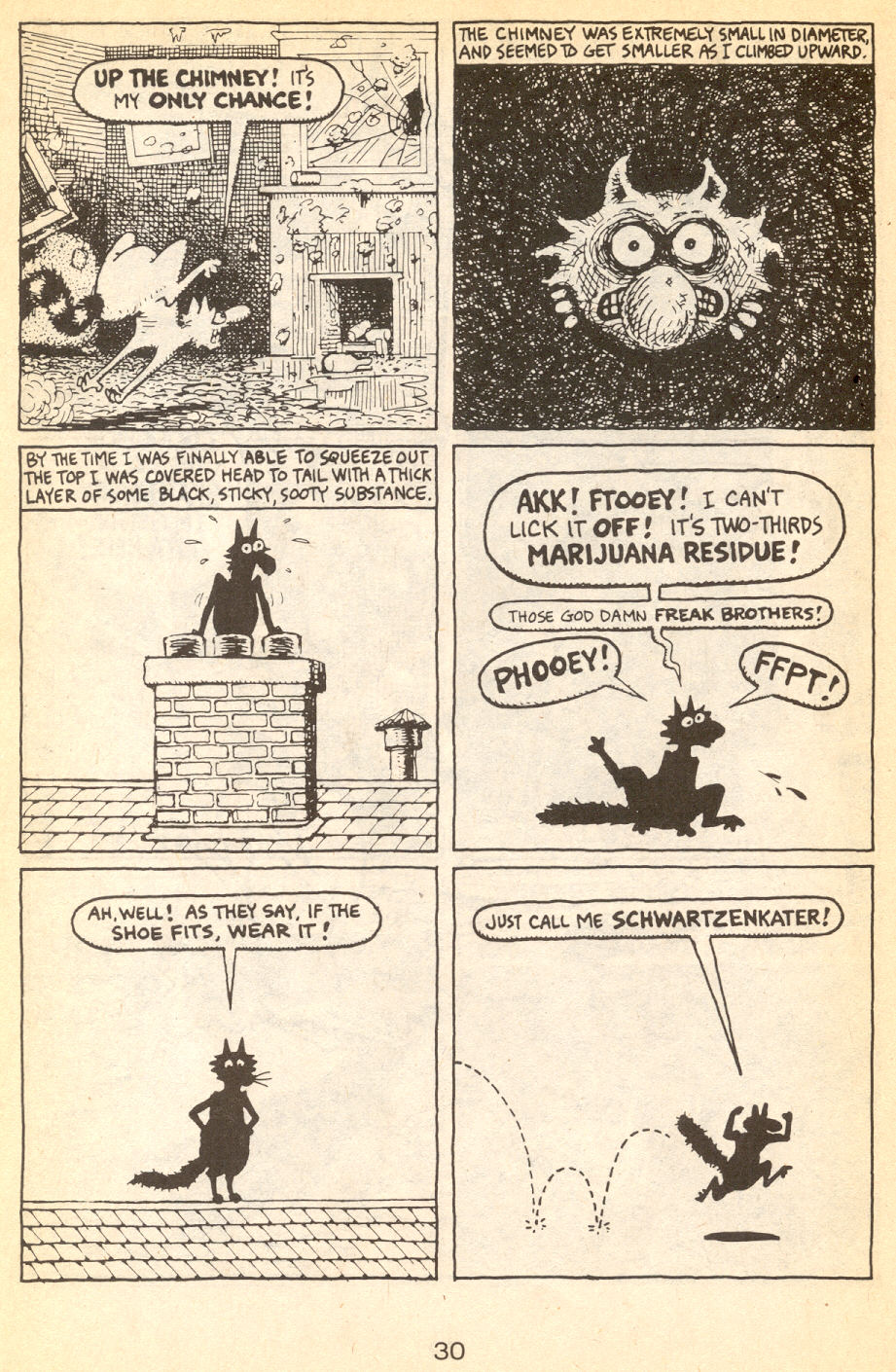 Read online Adventures of Fat Freddy's Cat comic -  Issue #6 - 32