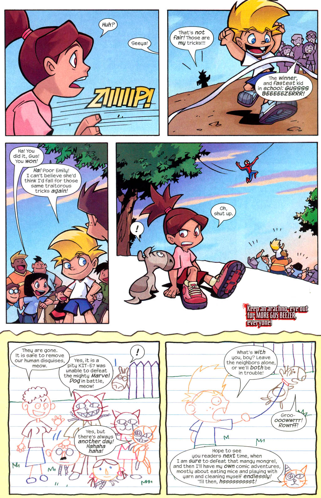 Read online Marvelous Adventures of Gus Beezer comic -  Issue # Gus Beezer and Spider-Man - 22