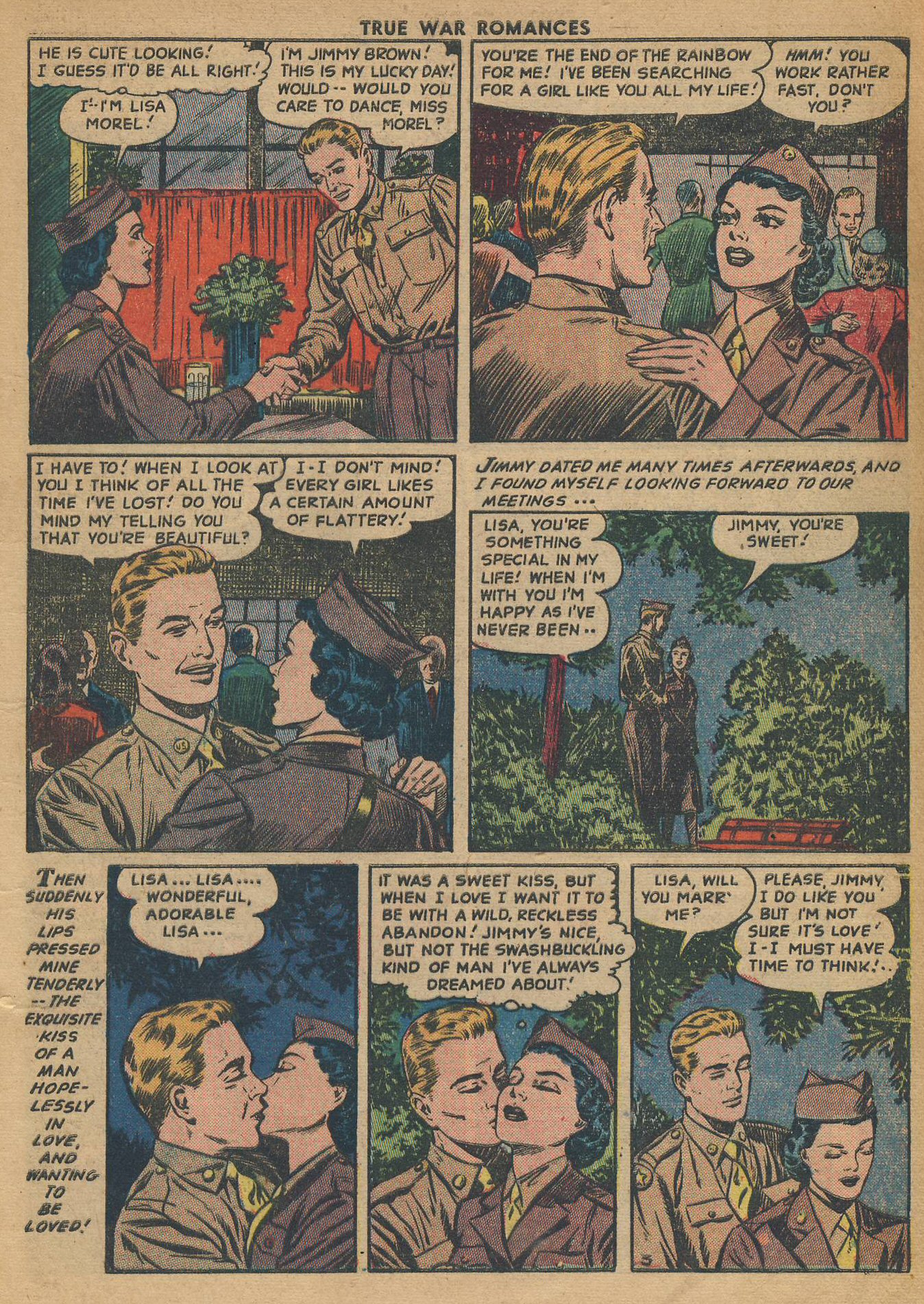 Read online True War Romances comic -  Issue #3 - 5