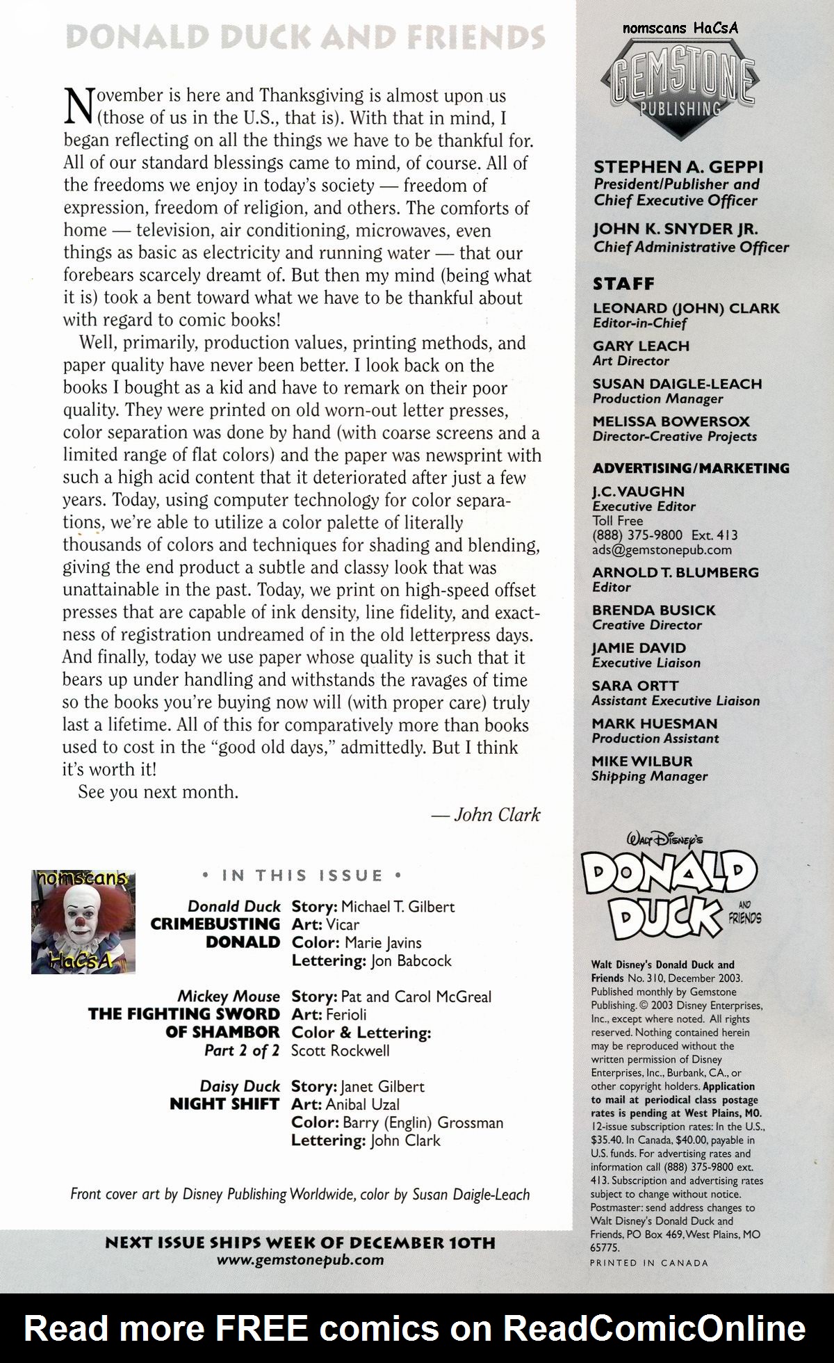 Read online Walt Disney's Donald Duck and Friends comic -  Issue #310 - 2